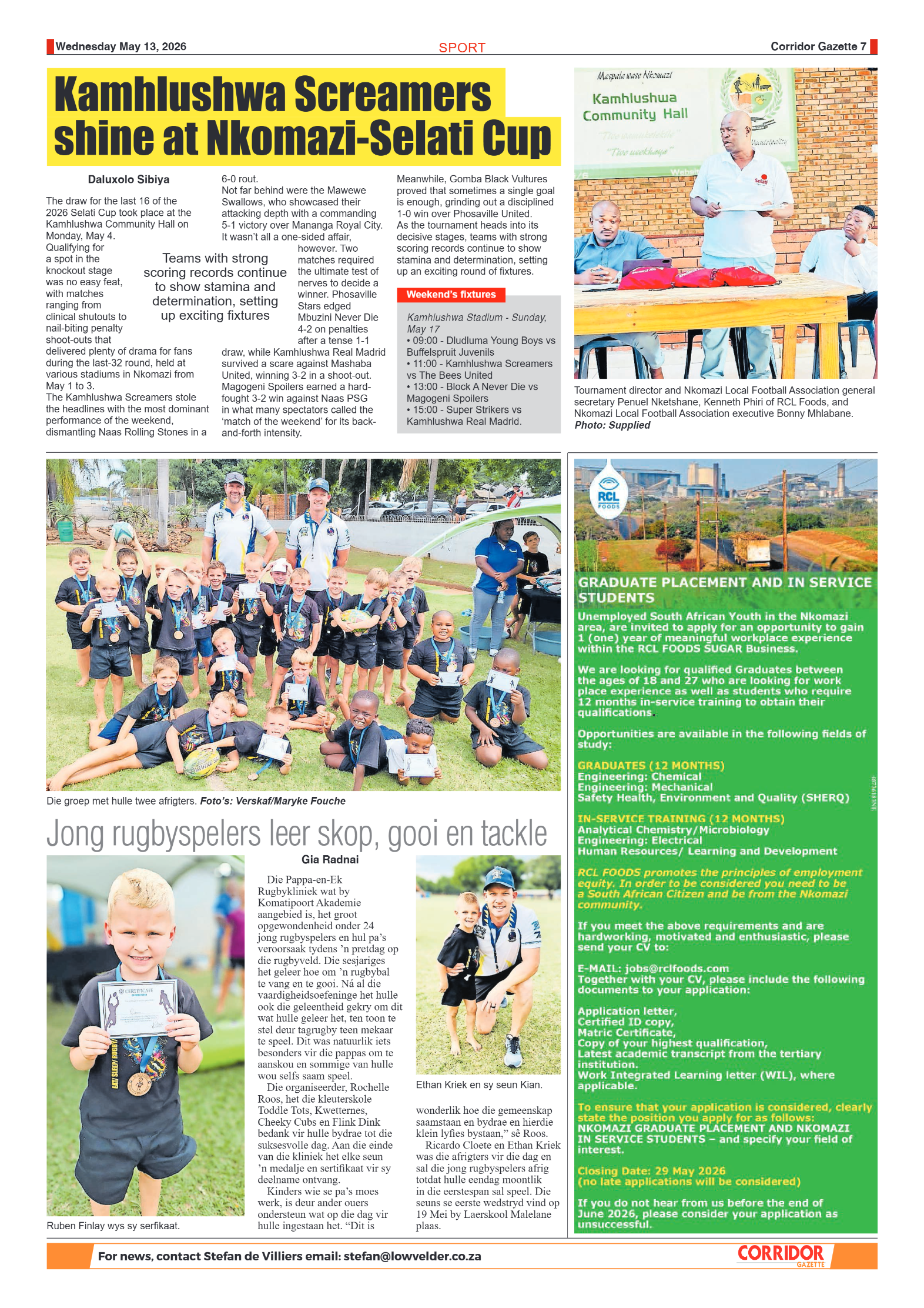 Corridor Gazette 13 May 2026 page 7