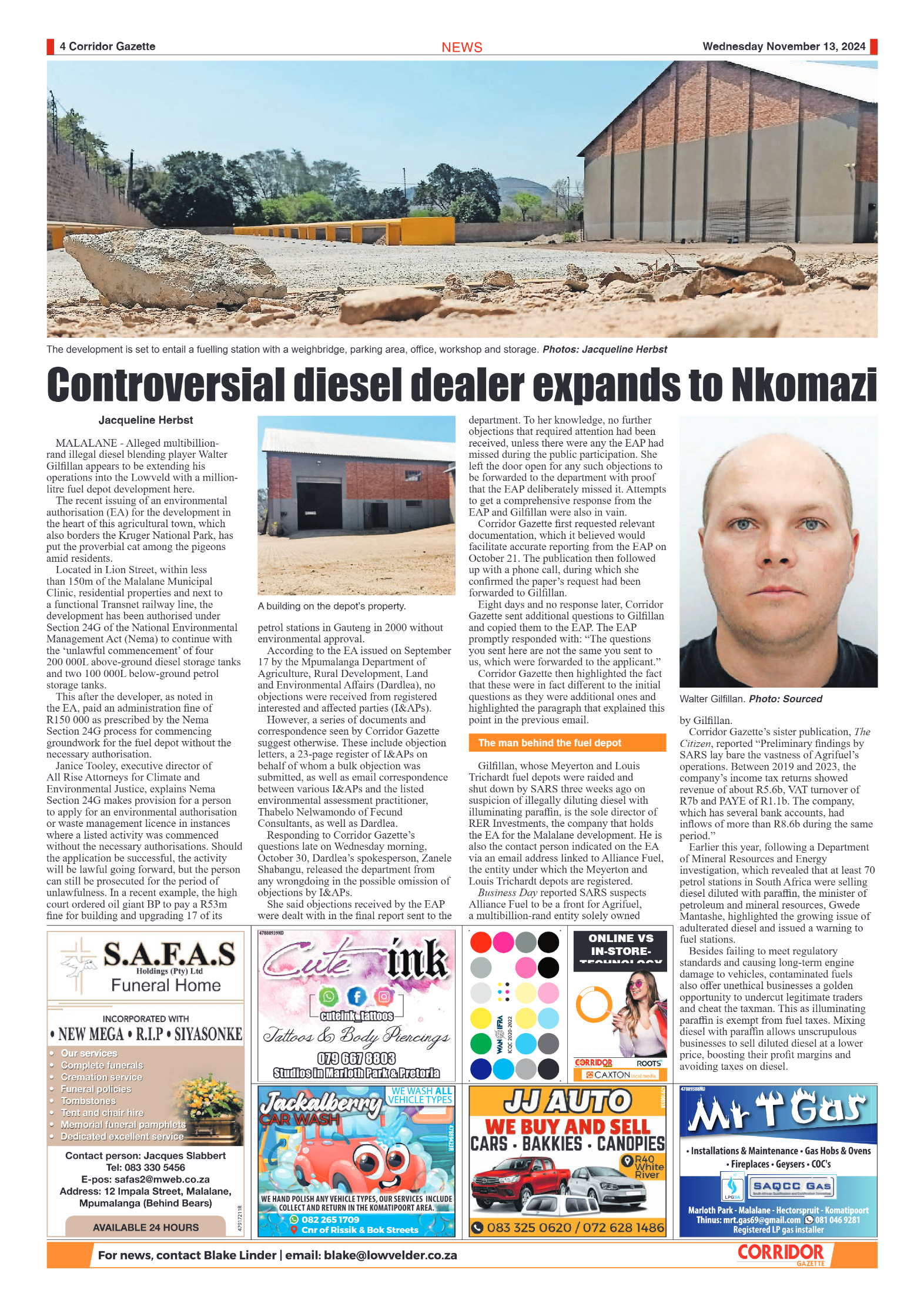 Corridor Gazette 13 November 2024 page 4