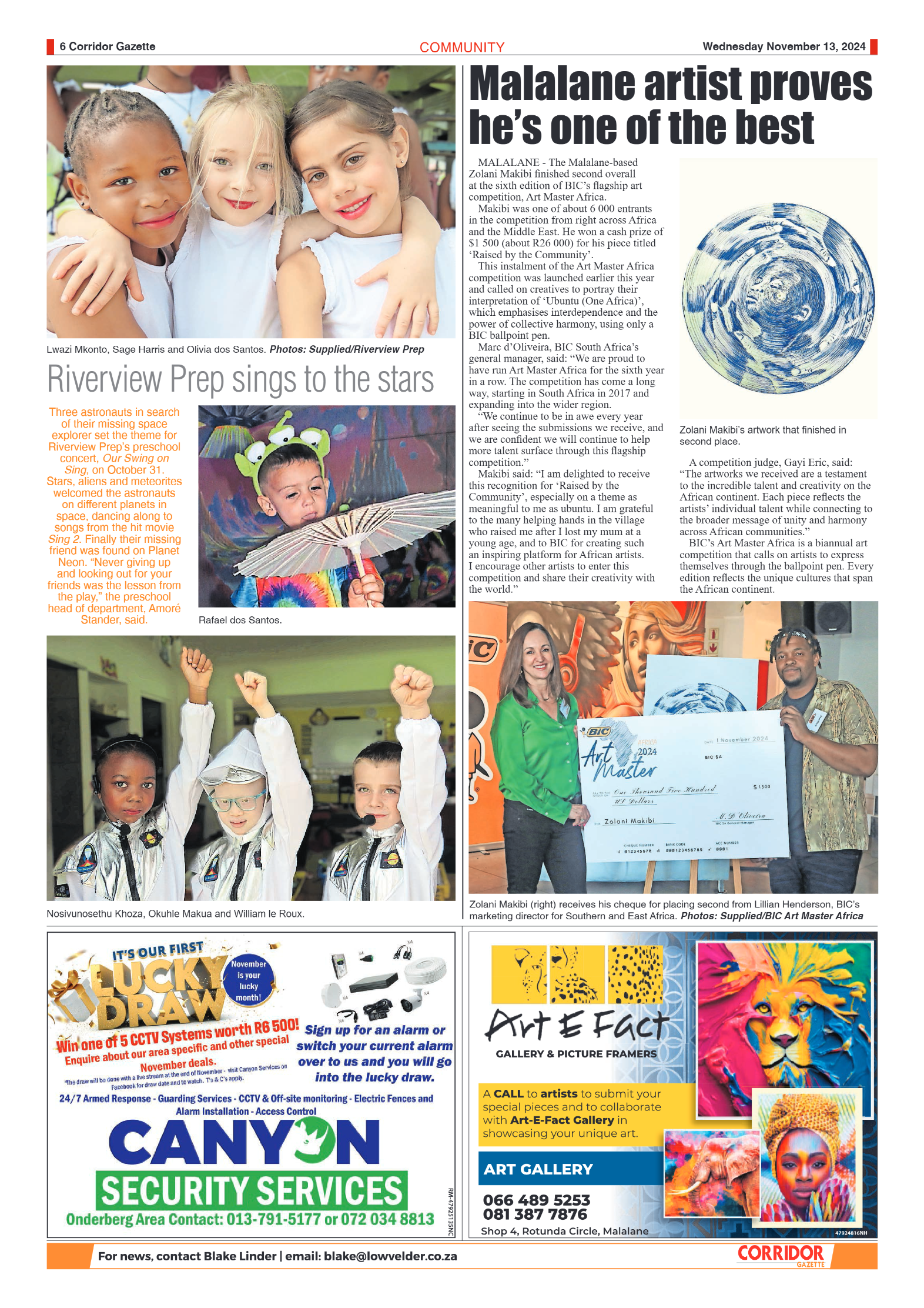 Corridor Gazette 13 November 2024 page 6