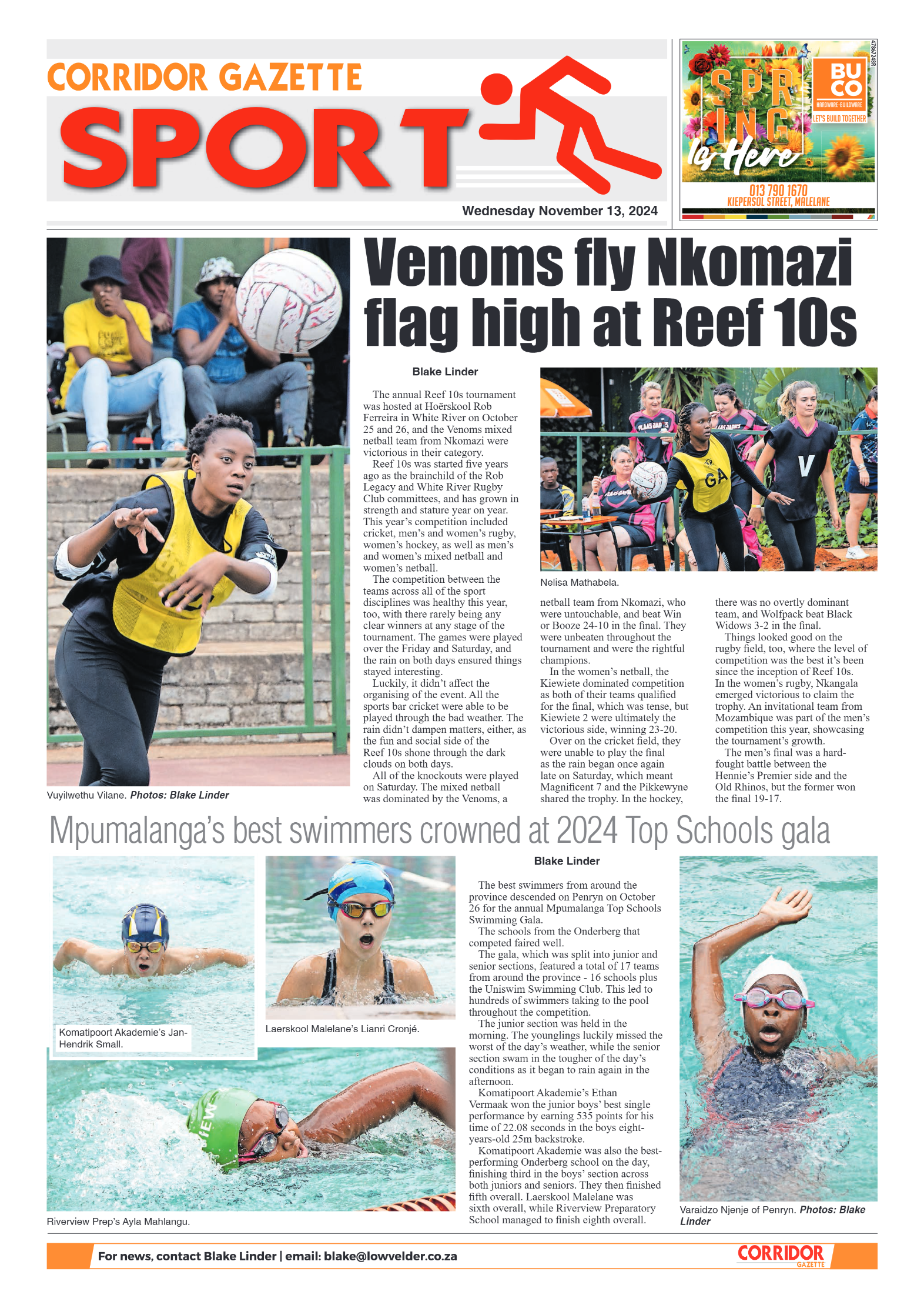 Corridor Gazette 13 November 2024 page 8