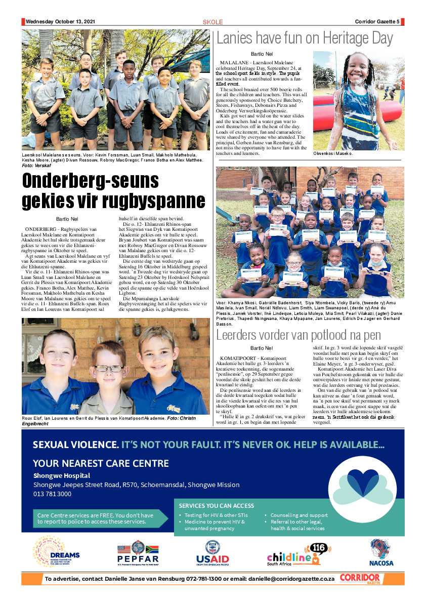 Corridor Gazette 13 October 2021 page 5