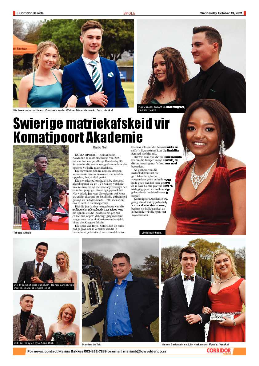 Corridor Gazette 13 October 2021 page 6