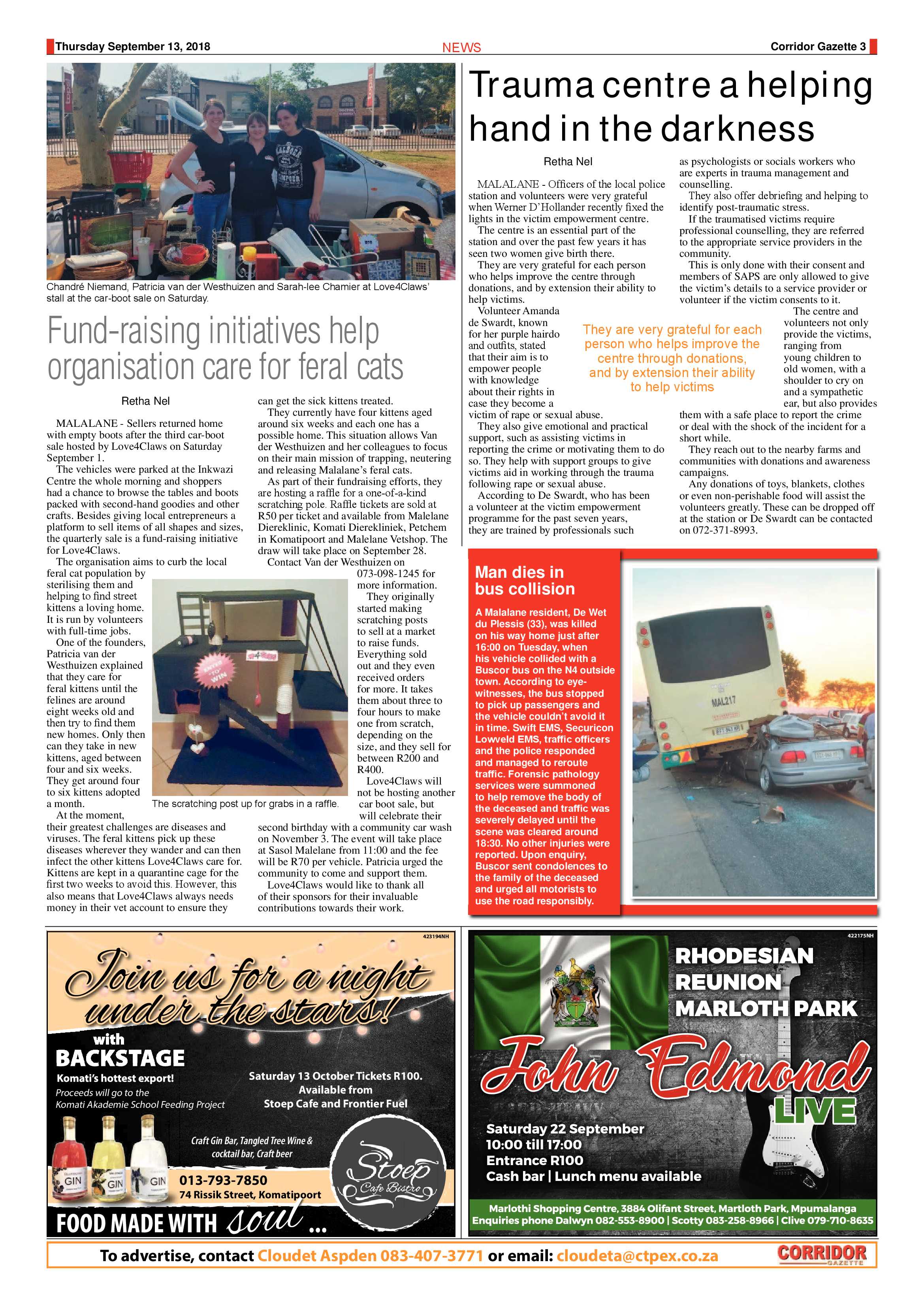 Corridor Gazette 13 September 2018 page 3