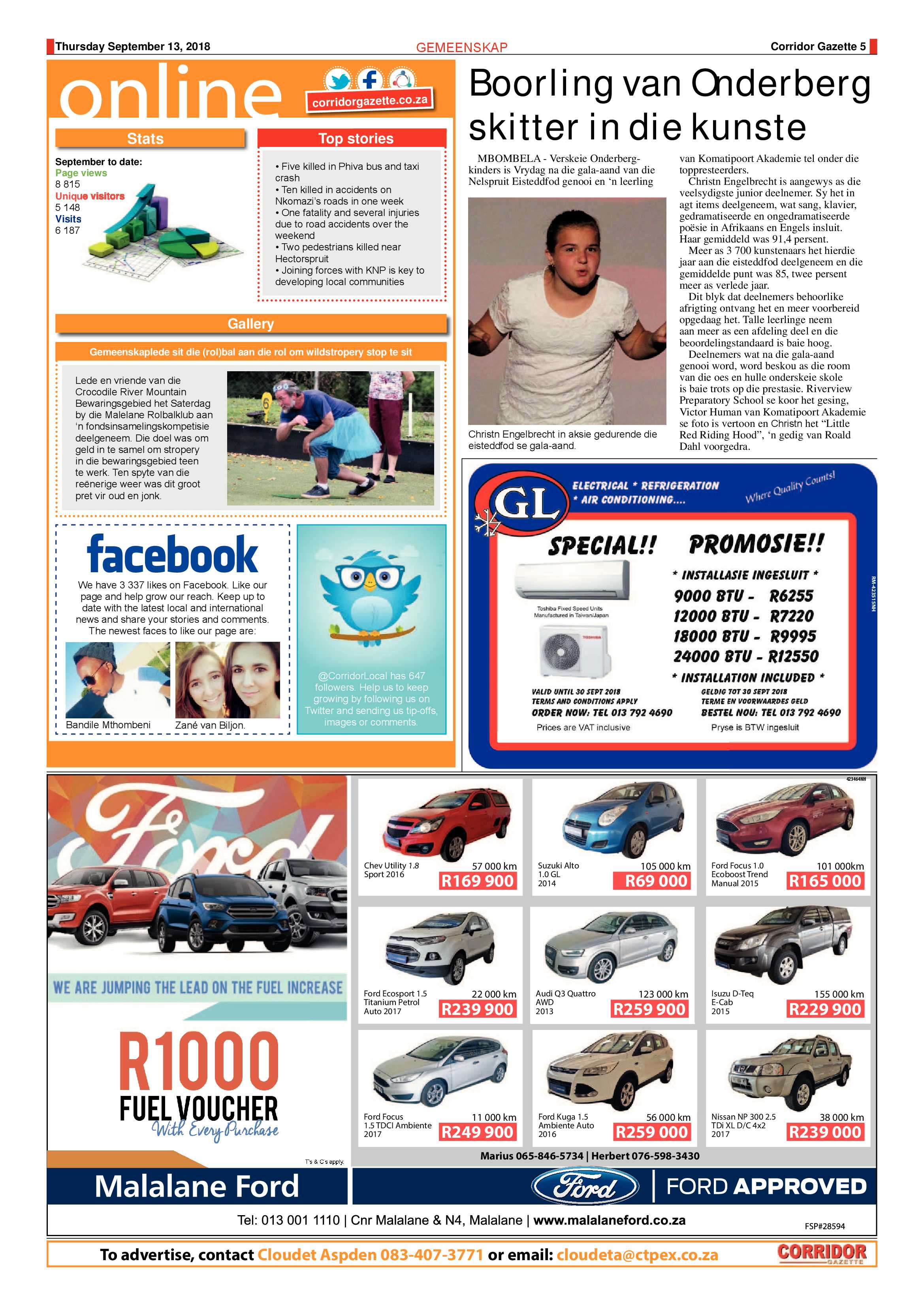 Corridor Gazette 13 September 2018 page 5