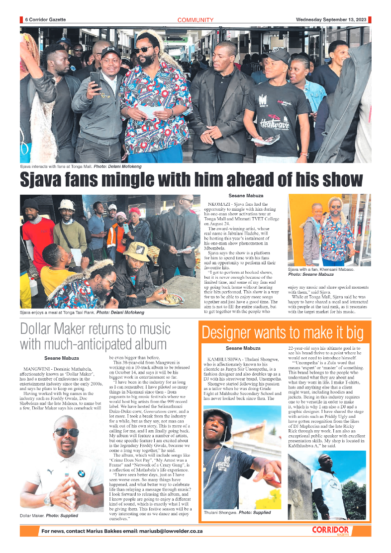 Corridor Gazette 13 September 2023 page 6