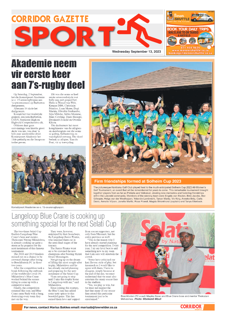 Corridor Gazette 13 September 2023 page 8