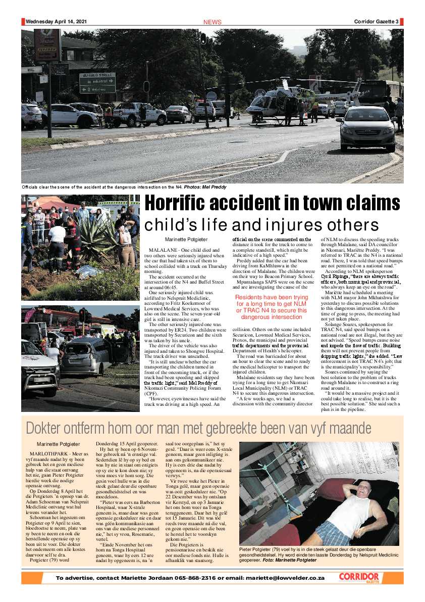 Corridor gazette 14 April 2021 page 3