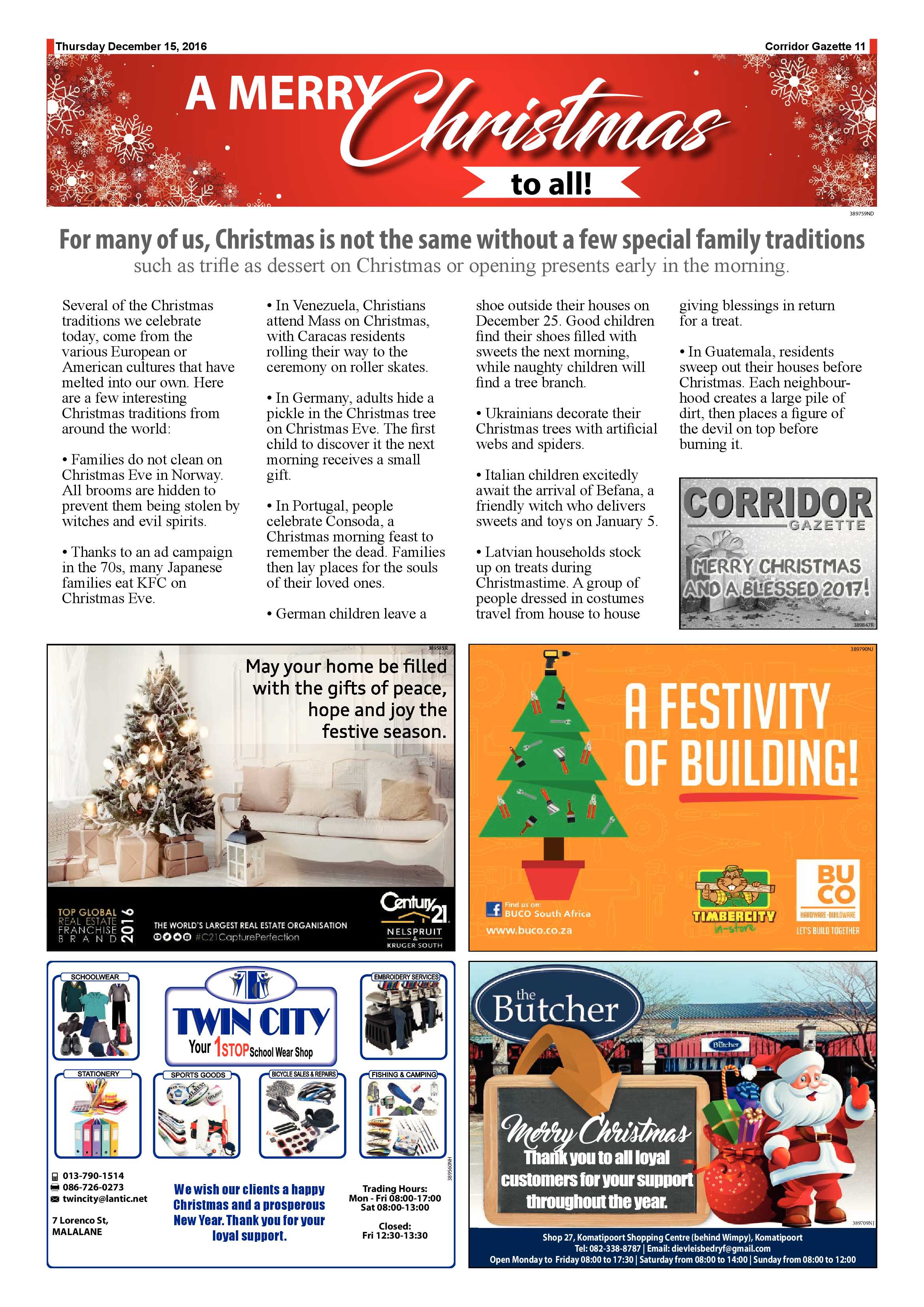Corridor Gazette 15 December 2016 page 11