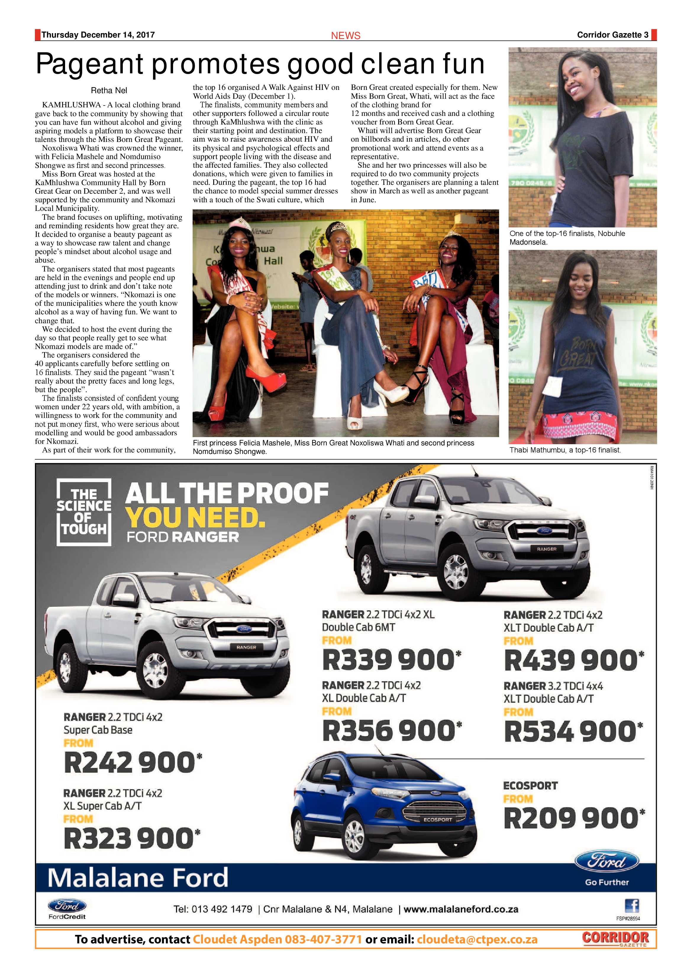 Corridor Gazette 14 December 2017 page 3