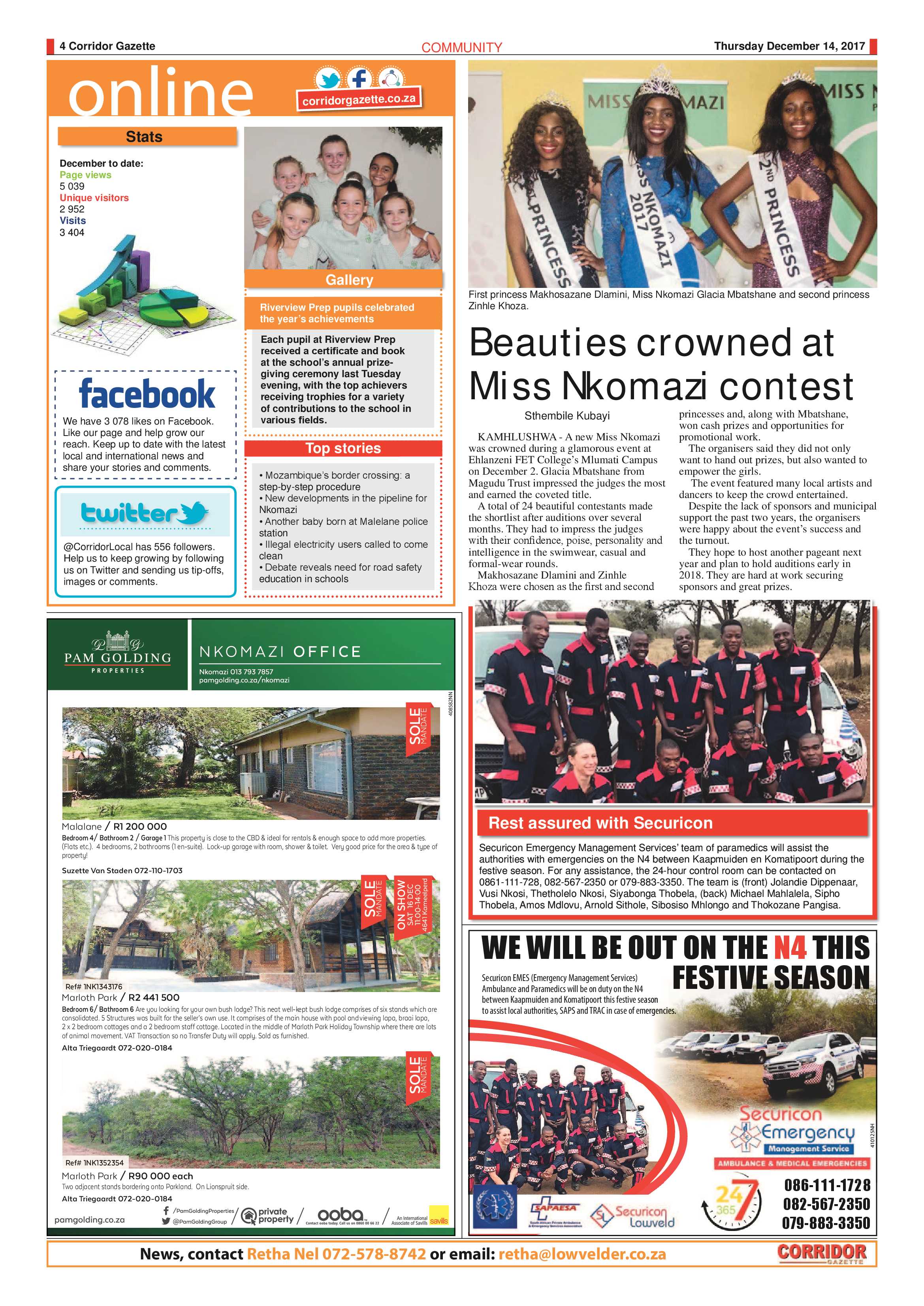 Corridor Gazette 14 December 2017 page 4
