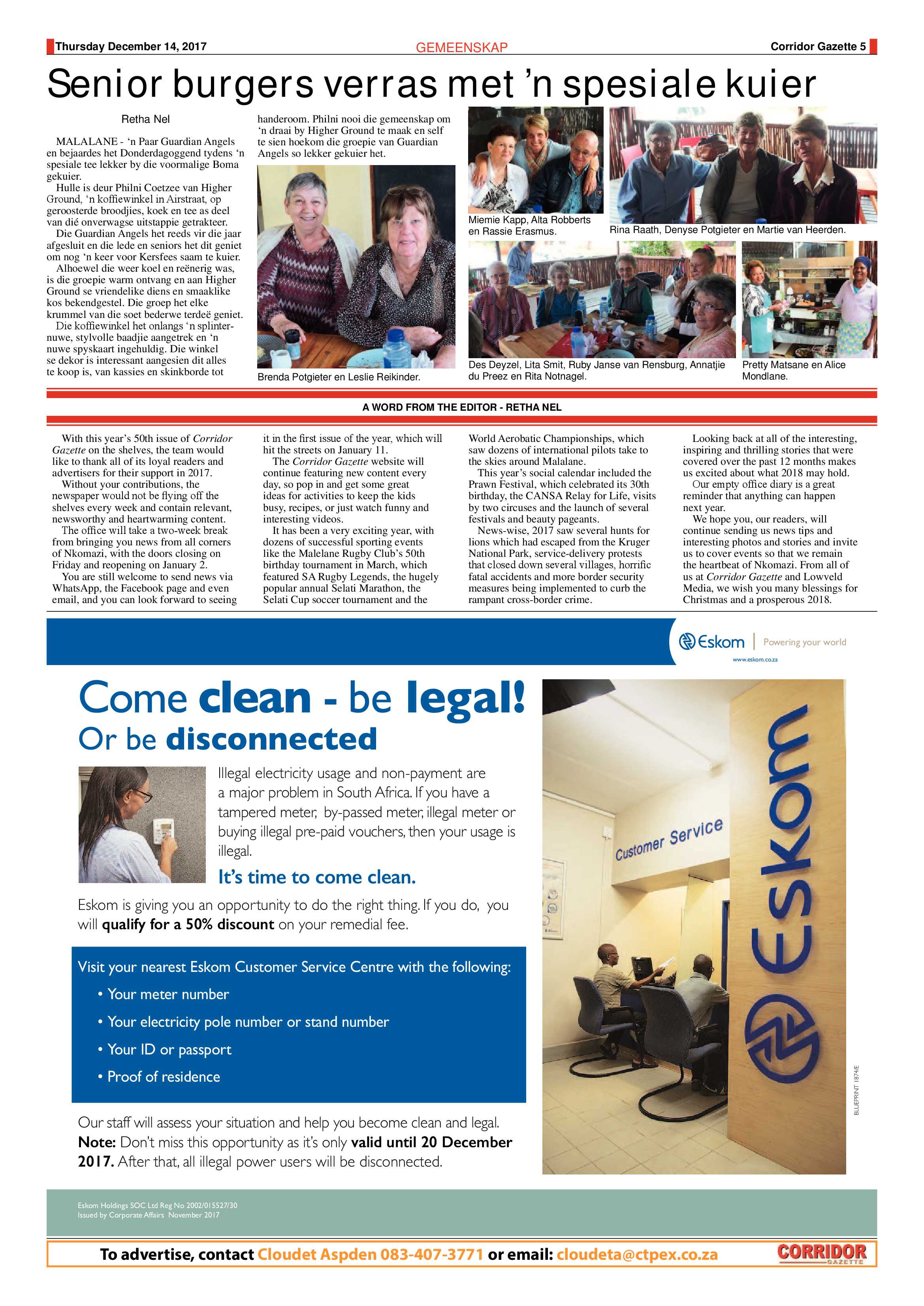 Corridor Gazette 14 December 2017 page 5