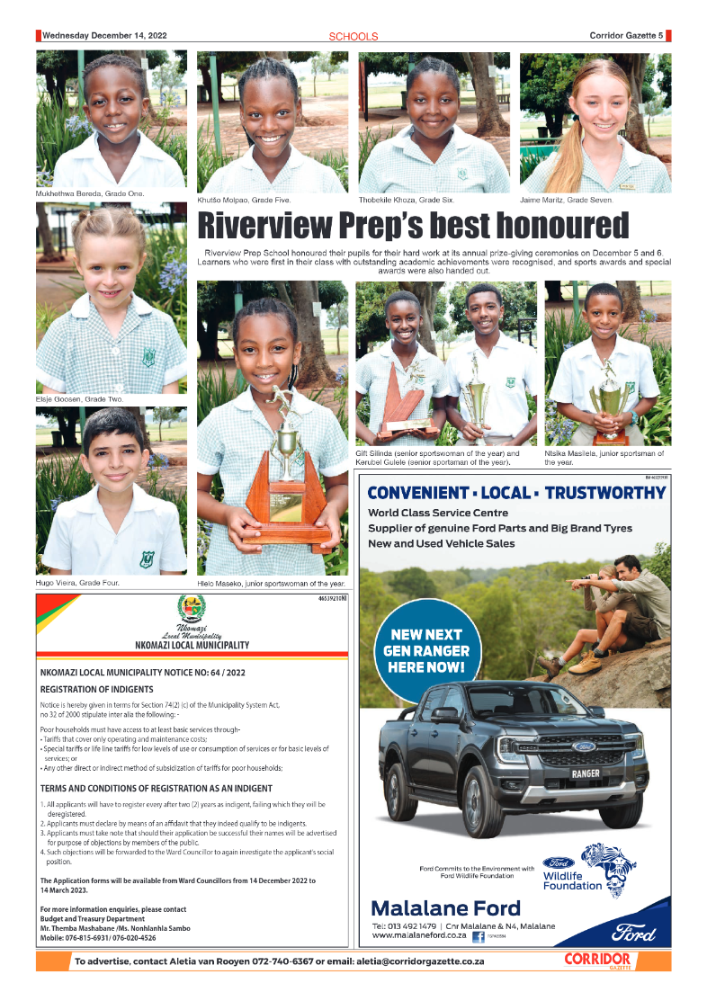 Corridor Gazette 14 December 2022 page 5