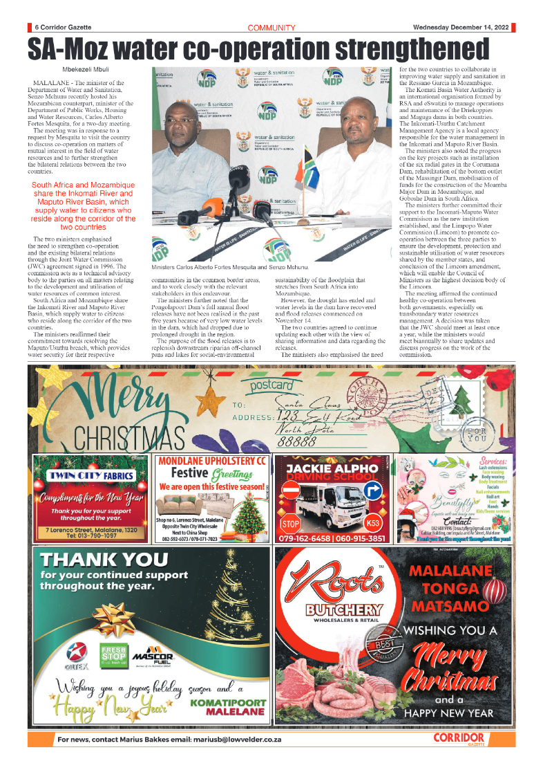 Corridor Gazette 14 December 2022 page 6