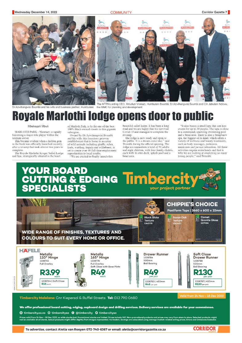 Corridor Gazette 14 December 2022 page 7