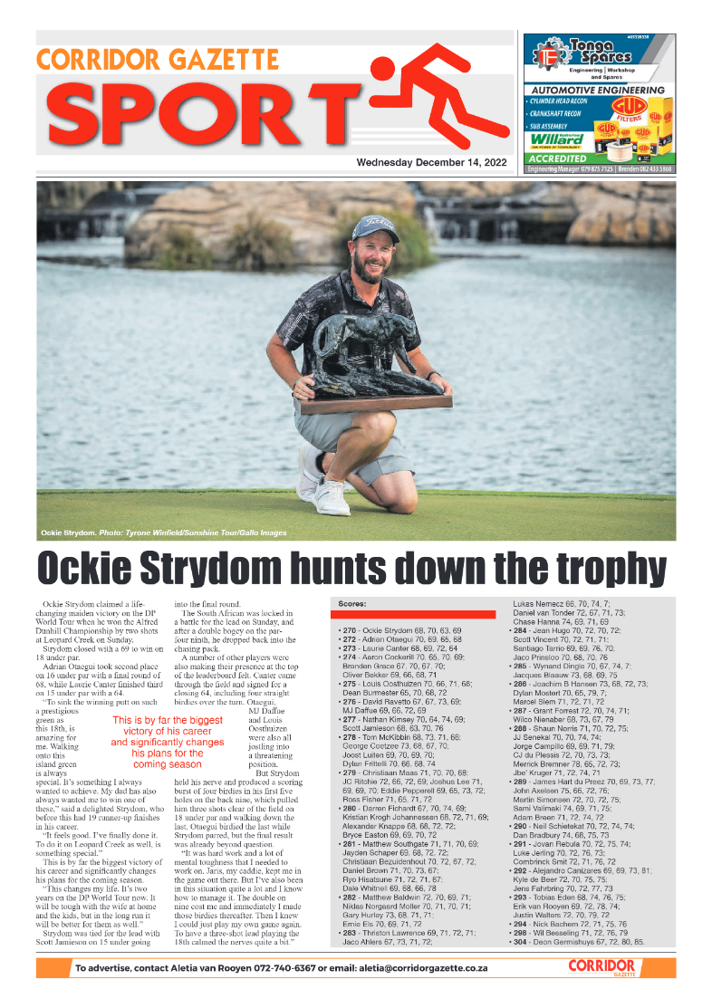 Corridor Gazette 14 December 2022 page 8