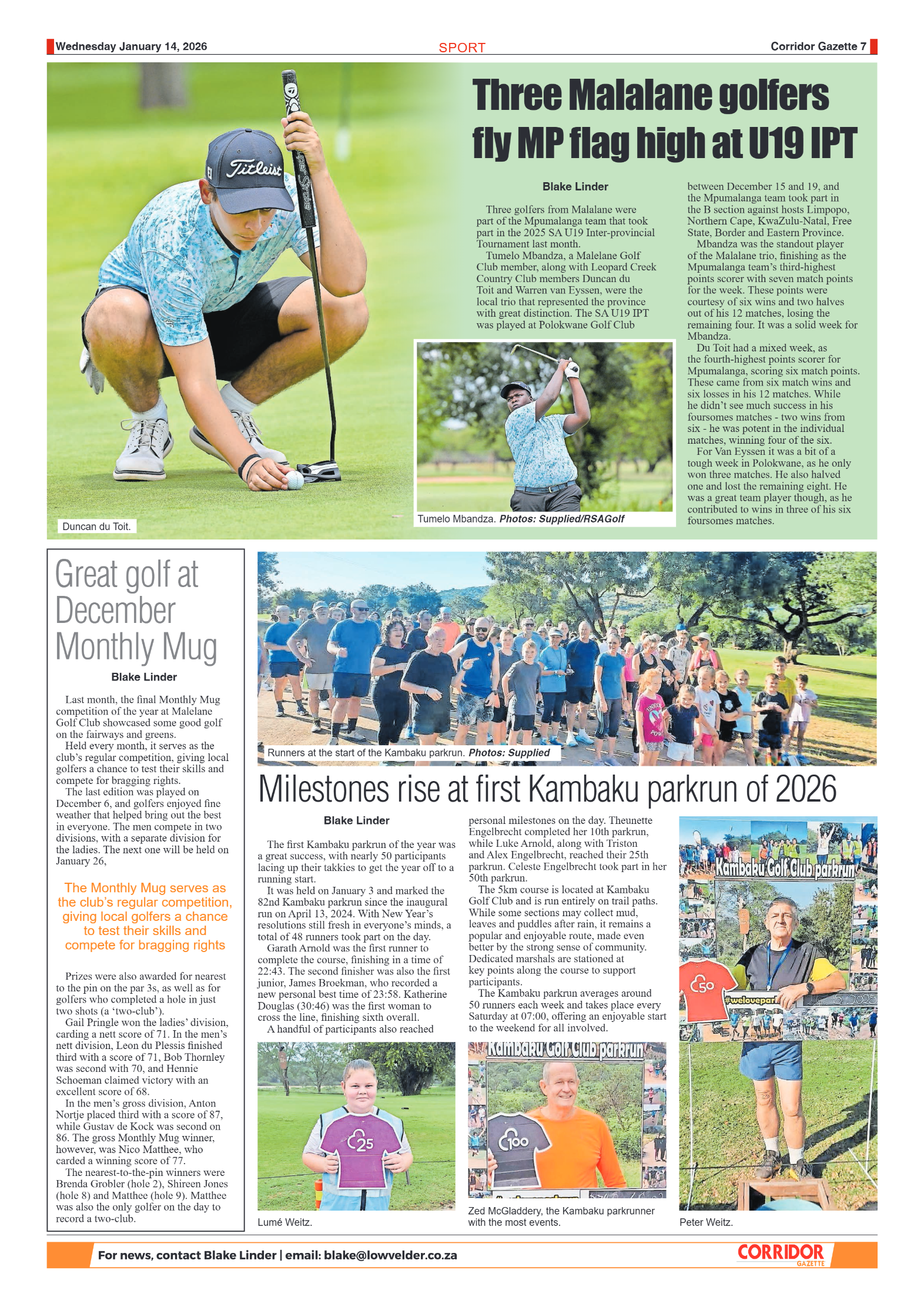 Corridor Gazette 14 January 2026 page 7