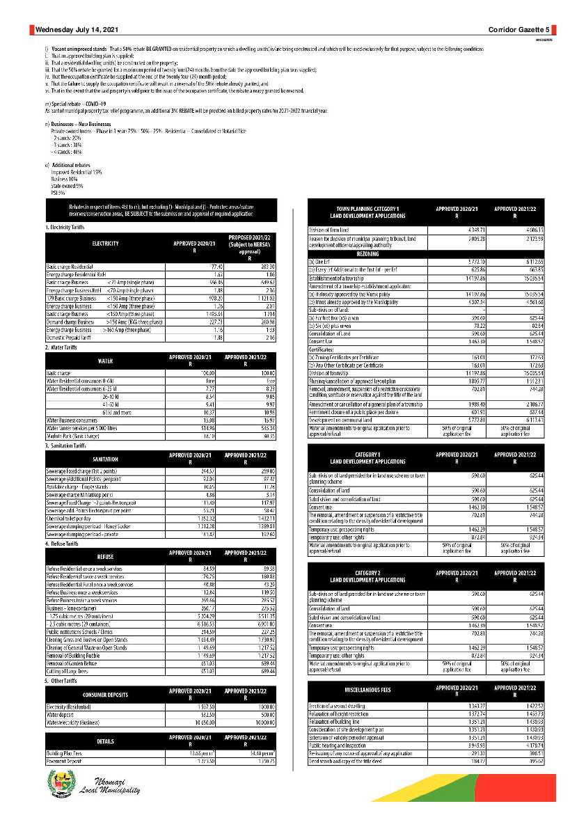 Corridor Gazette 14 July 2021 page 5