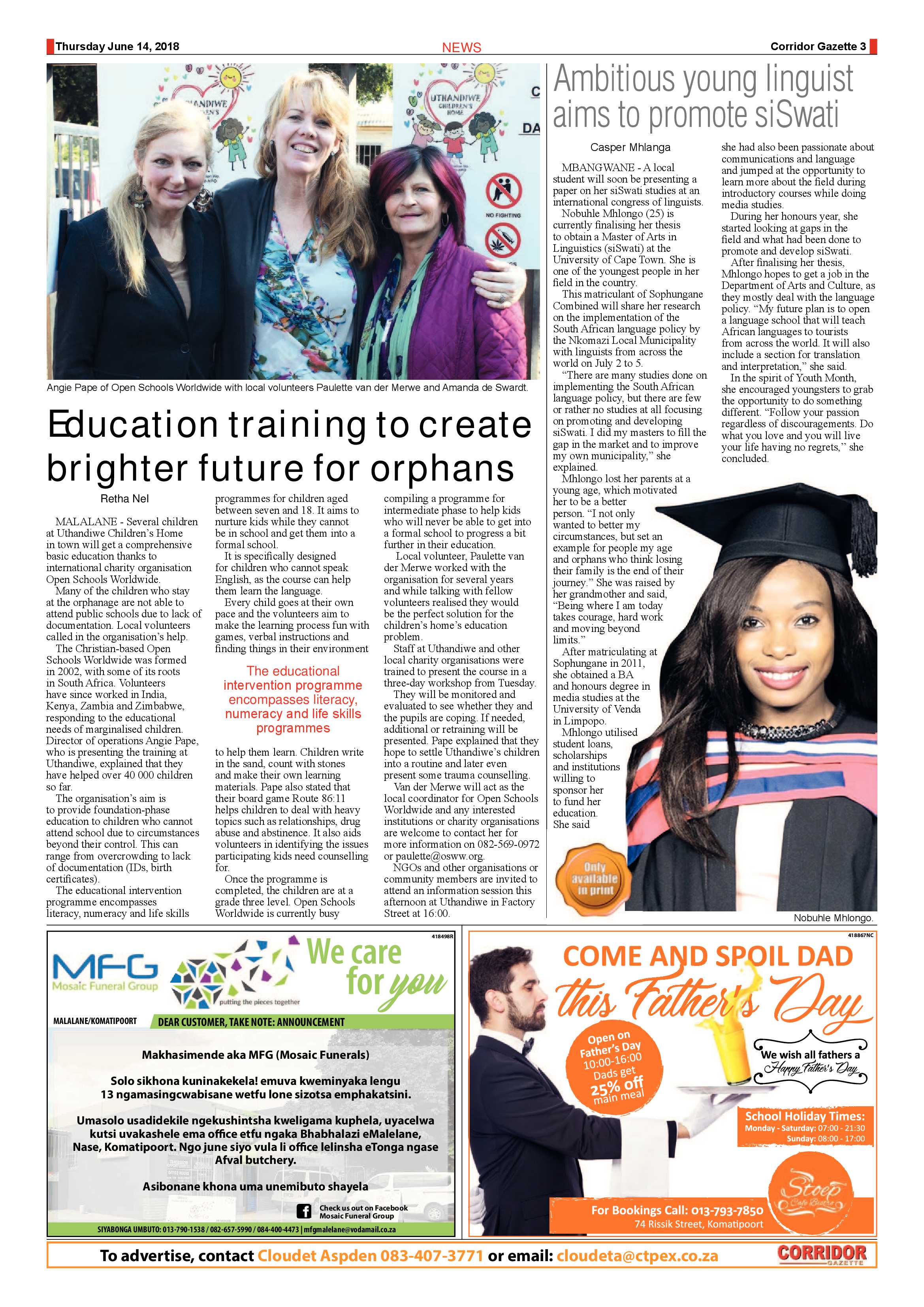 Corridor Gazette 14 June 2018 page 3
