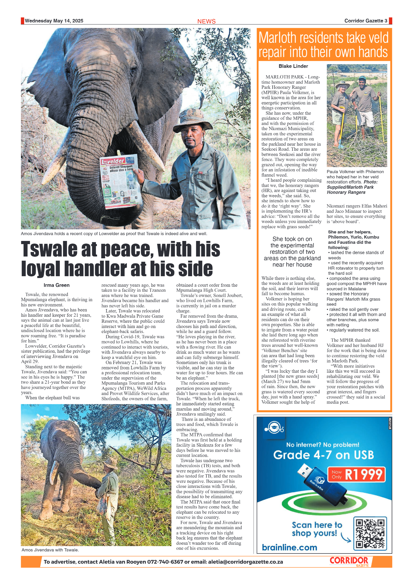 Corridor Gazette 15 May 2025 page 3