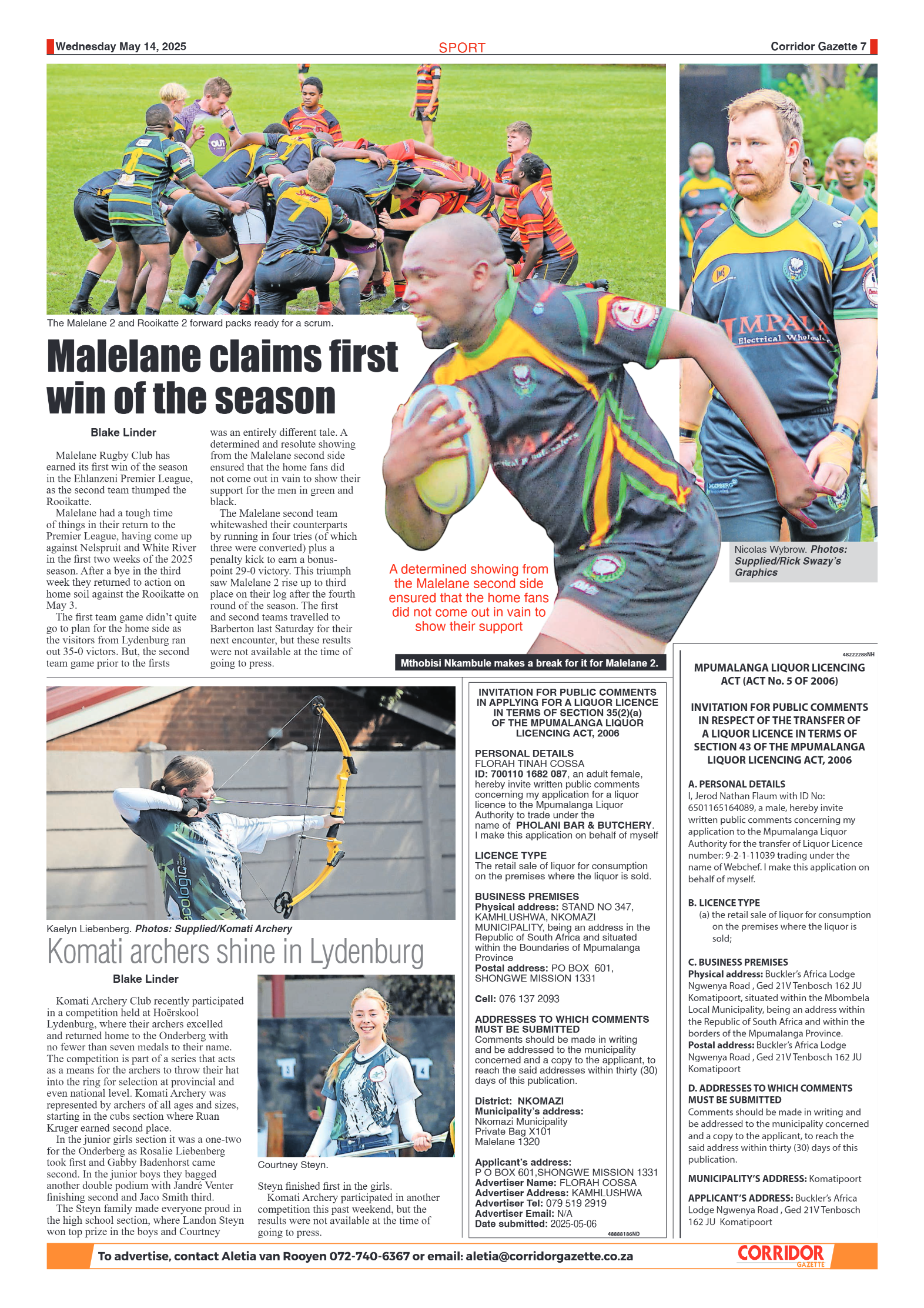 Corridor Gazette 15 May 2025 page 7