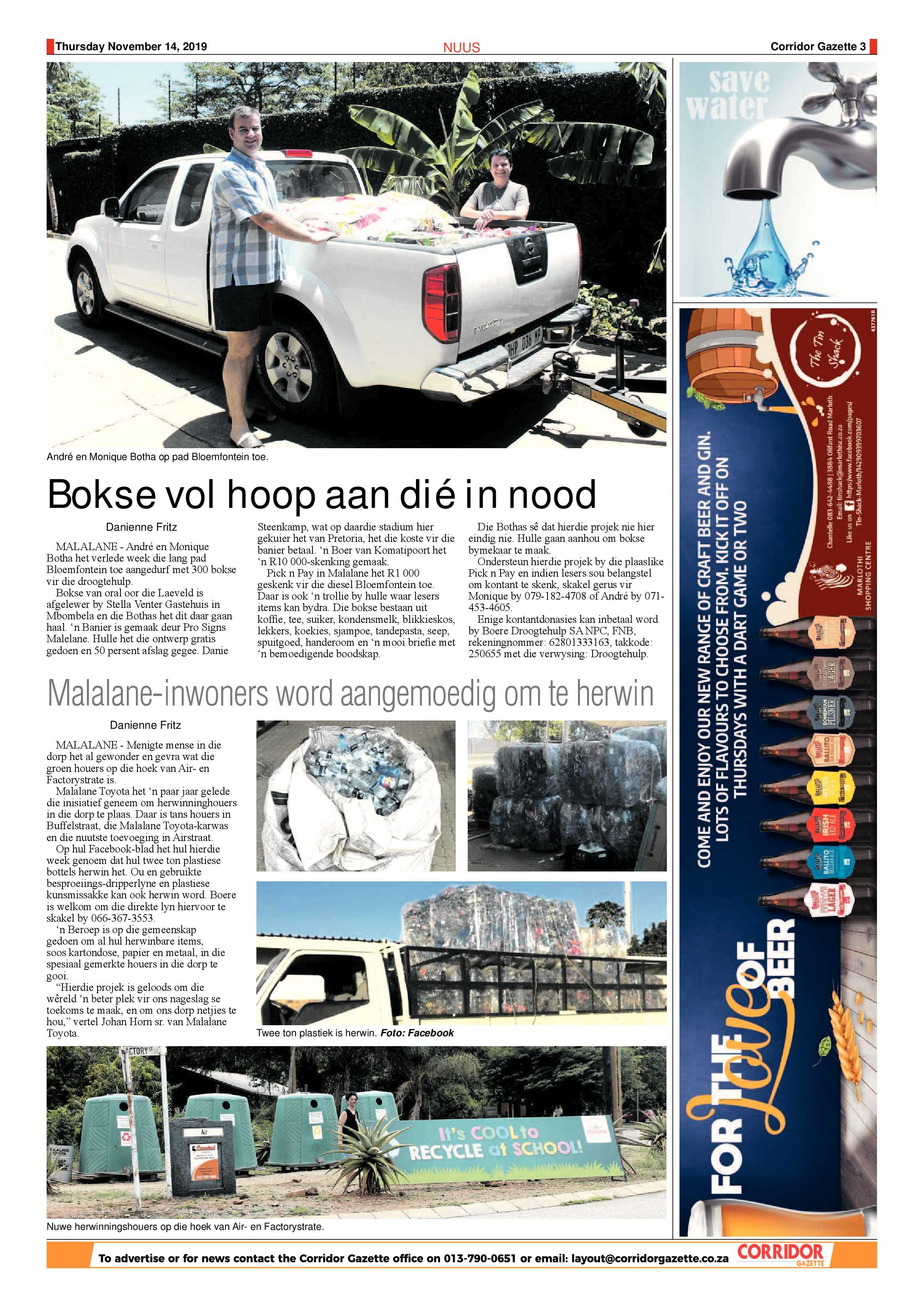 Corridor Gazette 14 November 2019 page 3