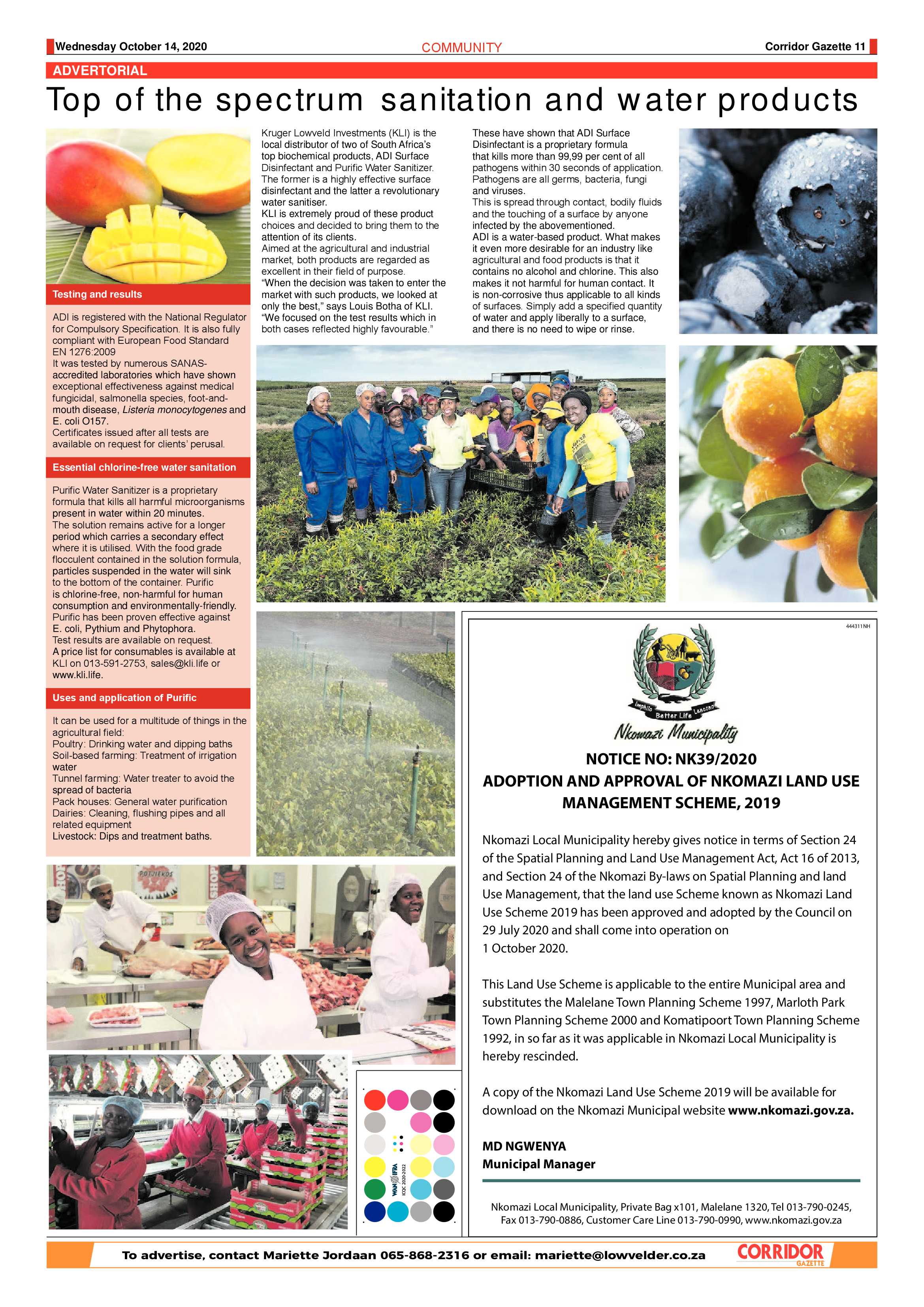 Corridor Gazette 14 October 2020 page 11