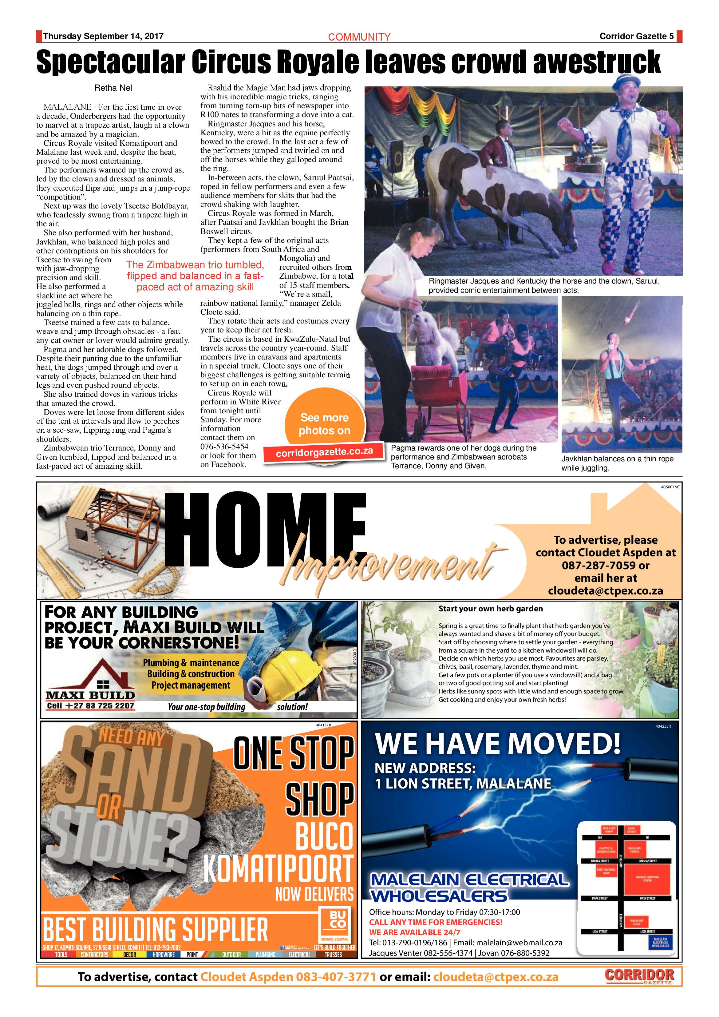 Corridor Gazette 14 September 2017 page 5