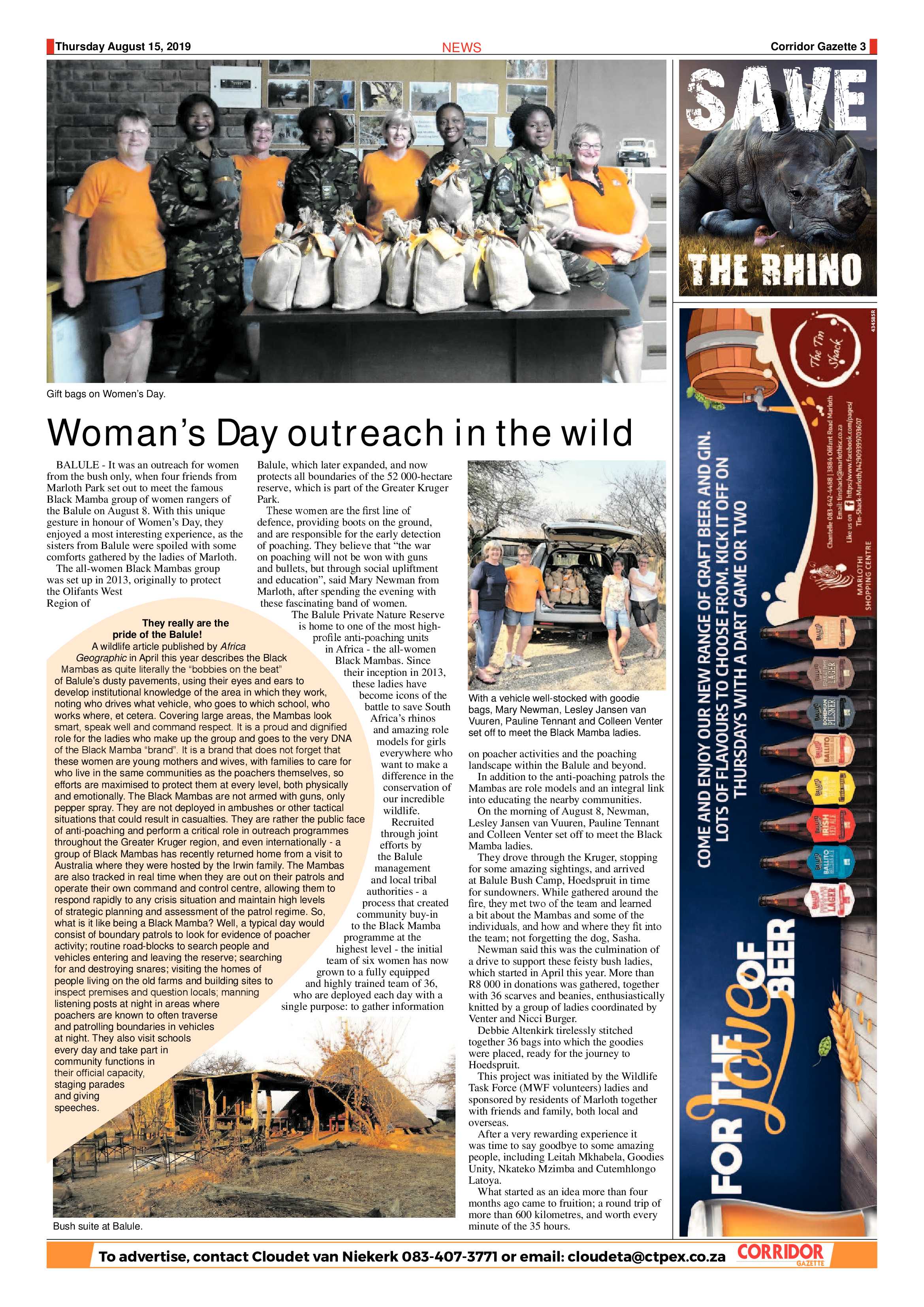 Corridor Gazette 15 August 2019 page 3