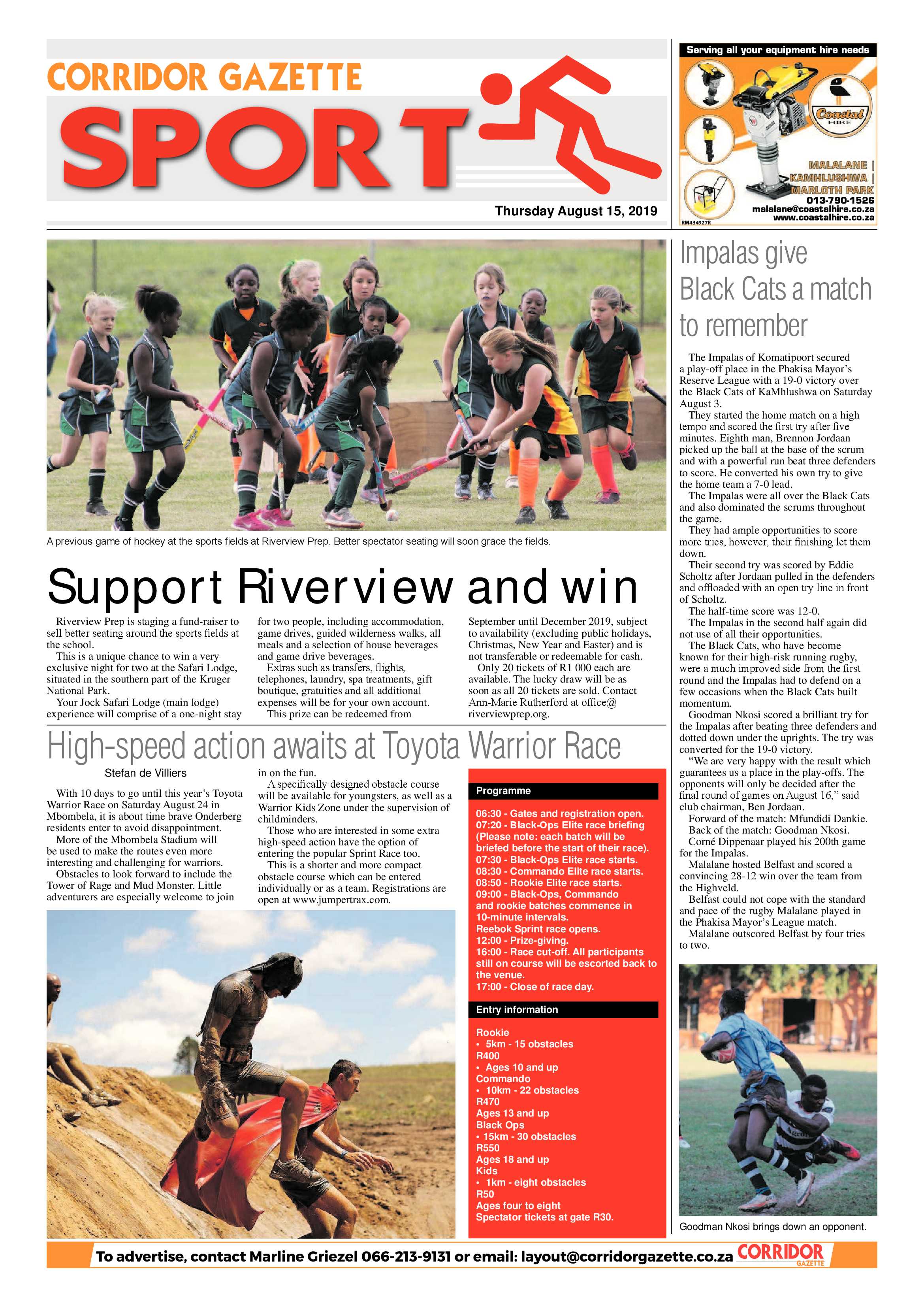 Corridor Gazette 15 August 2019 page 8