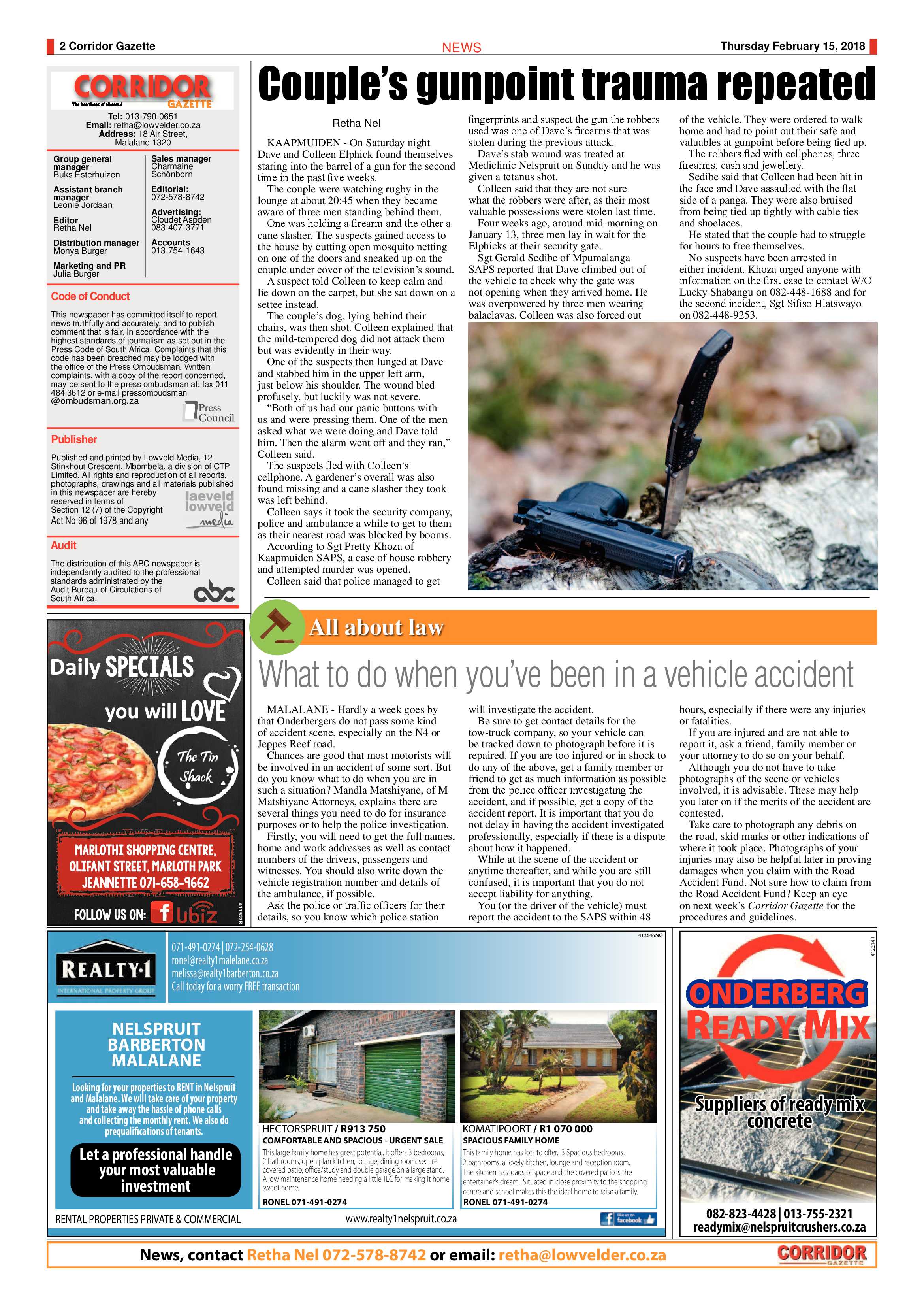 Corridor Gazette 15 February 2018 page 2