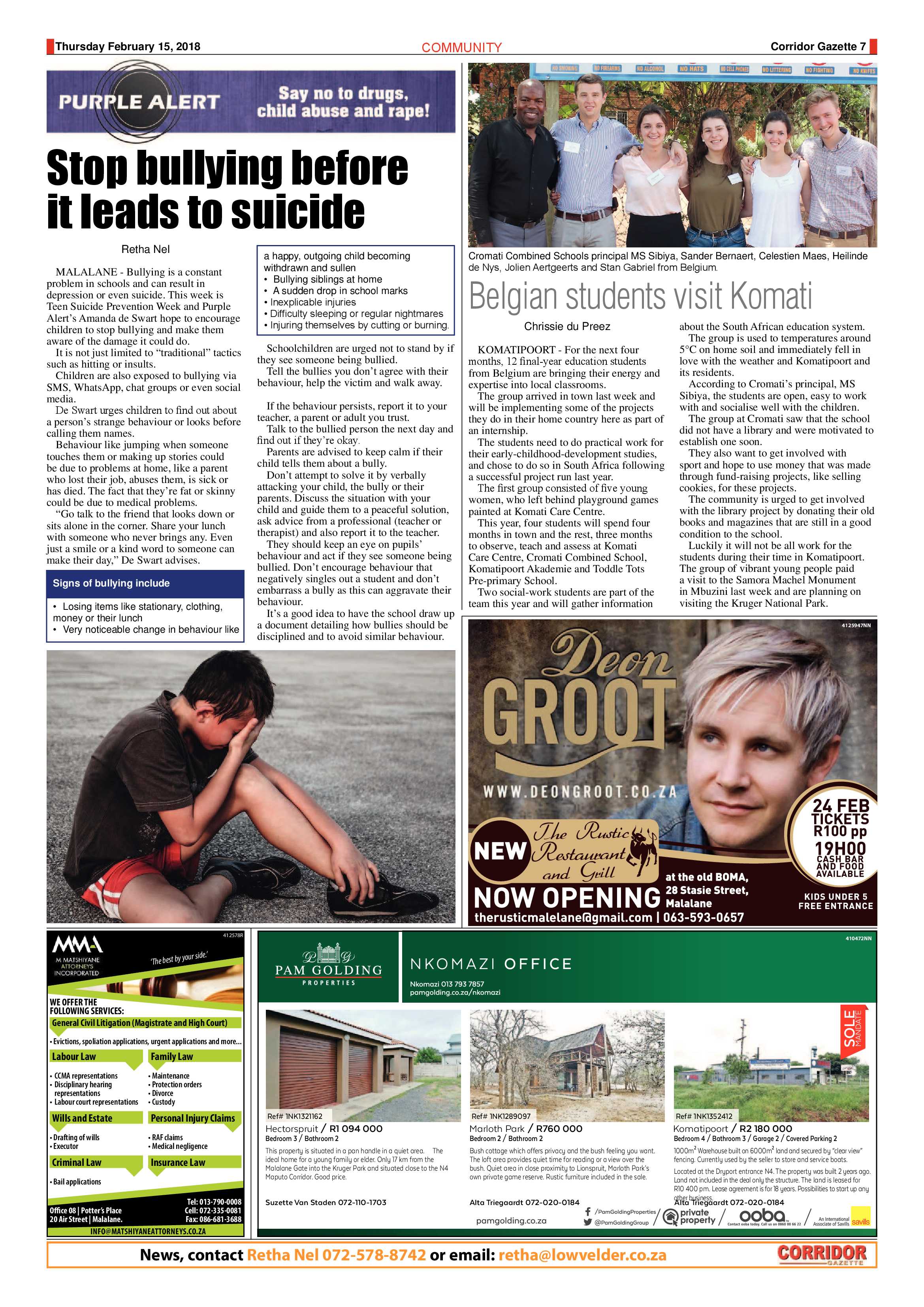 Corridor Gazette 15 February 2018 page 7