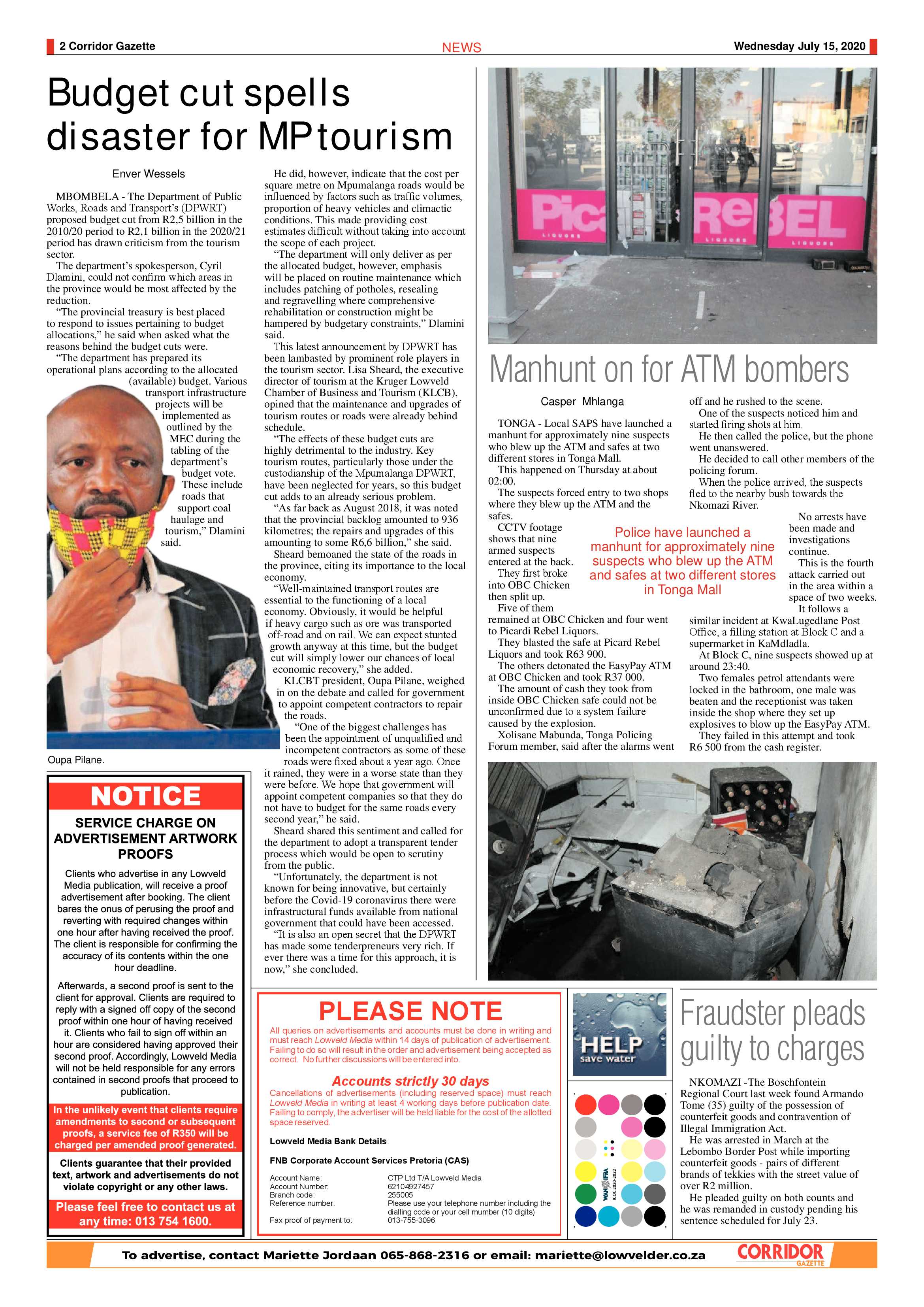 Corridor Gazette 15 July 2020 page 2