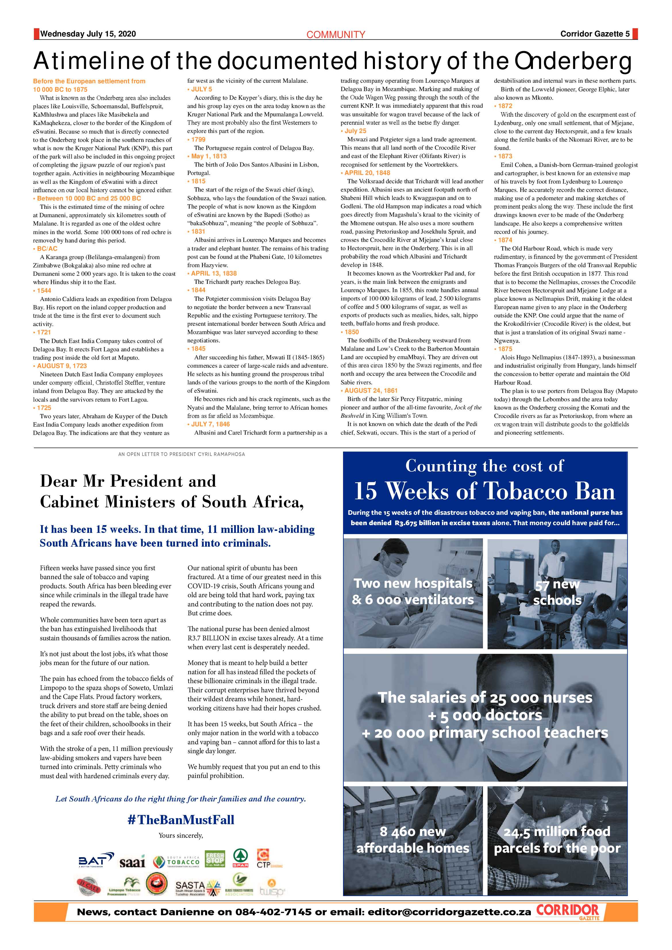 Corridor Gazette 15 July 2020 page 5