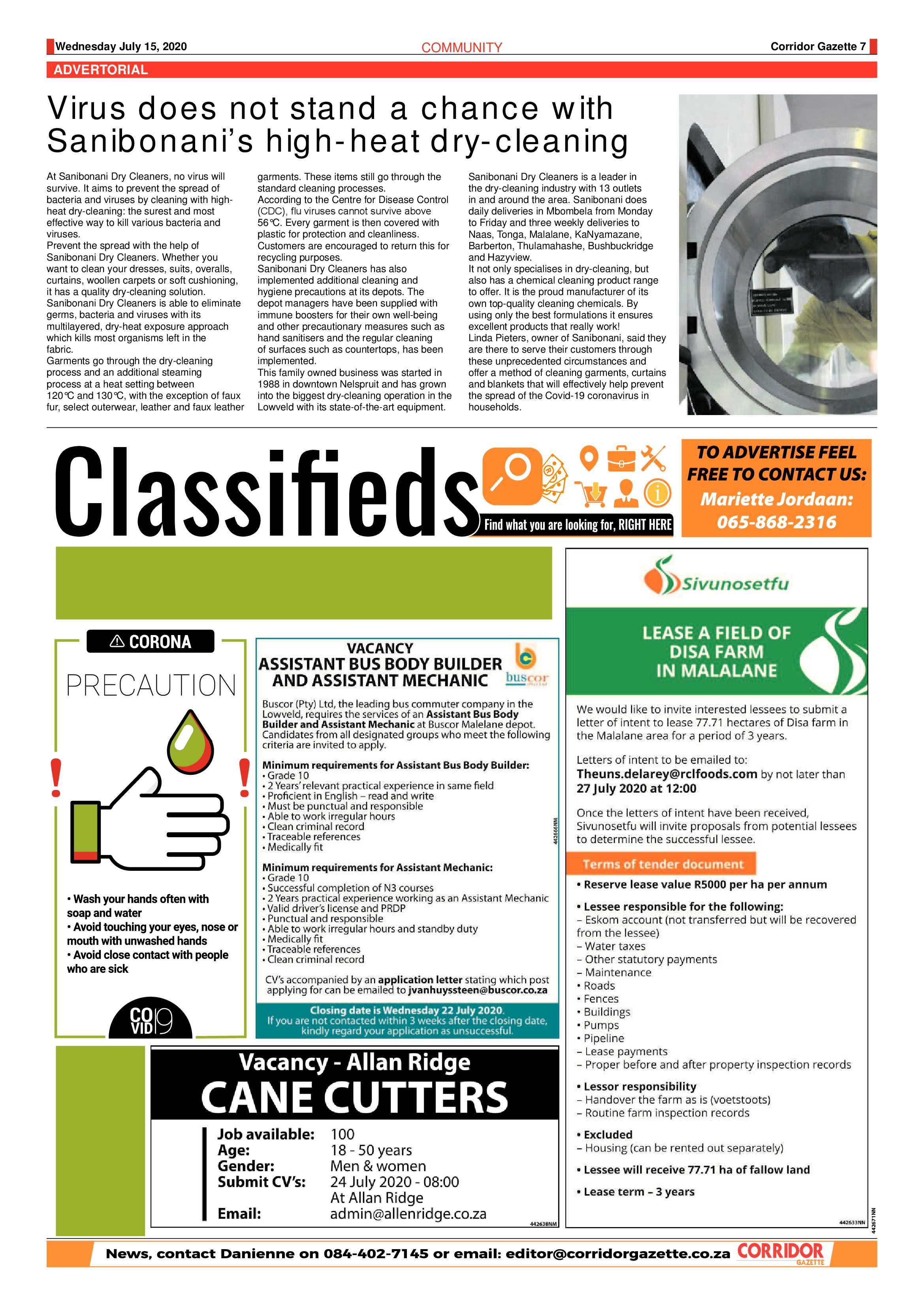 Corridor Gazette 15 July 2020 page 7