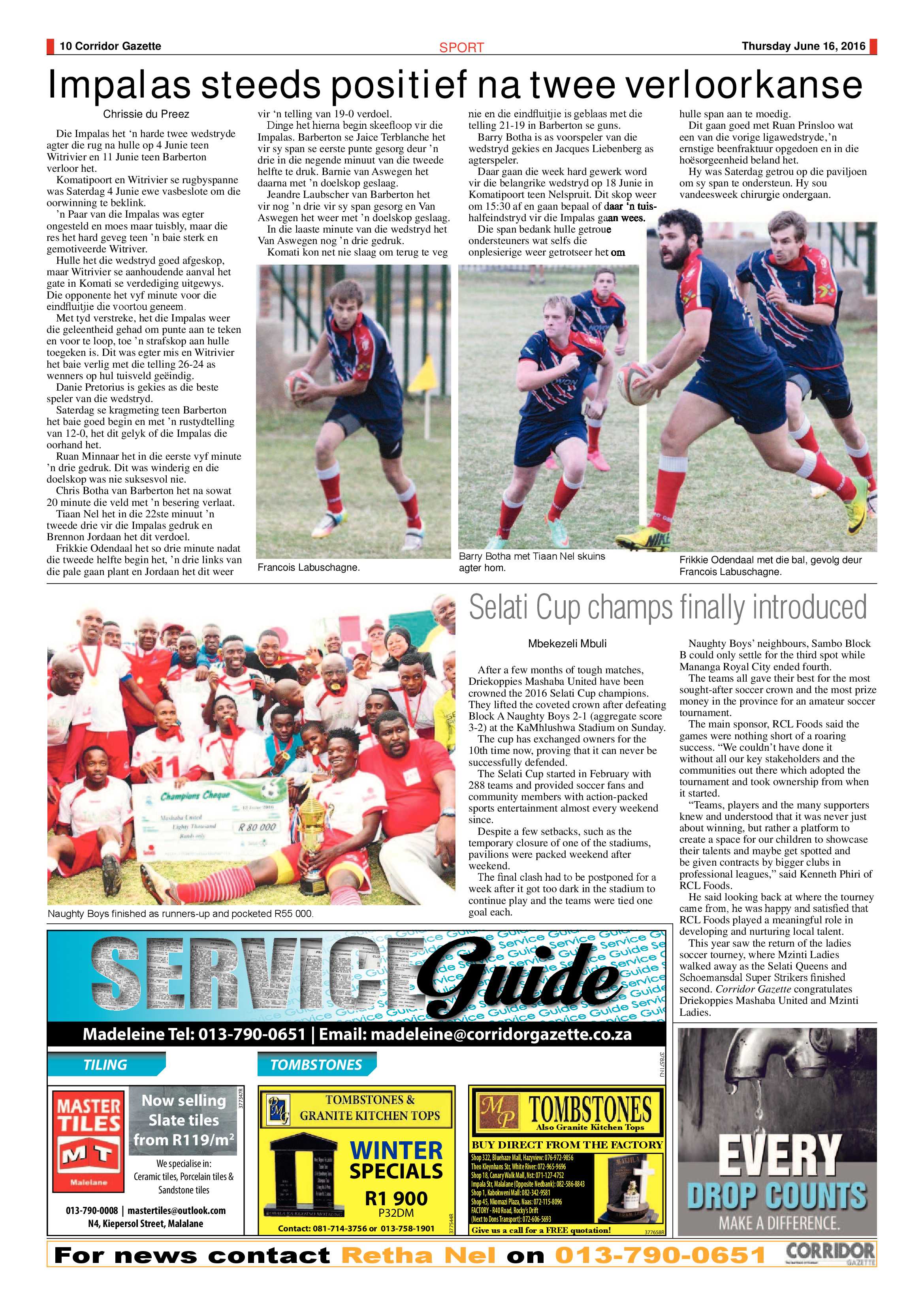 Corridor Gazette 15 June 2017 page 10