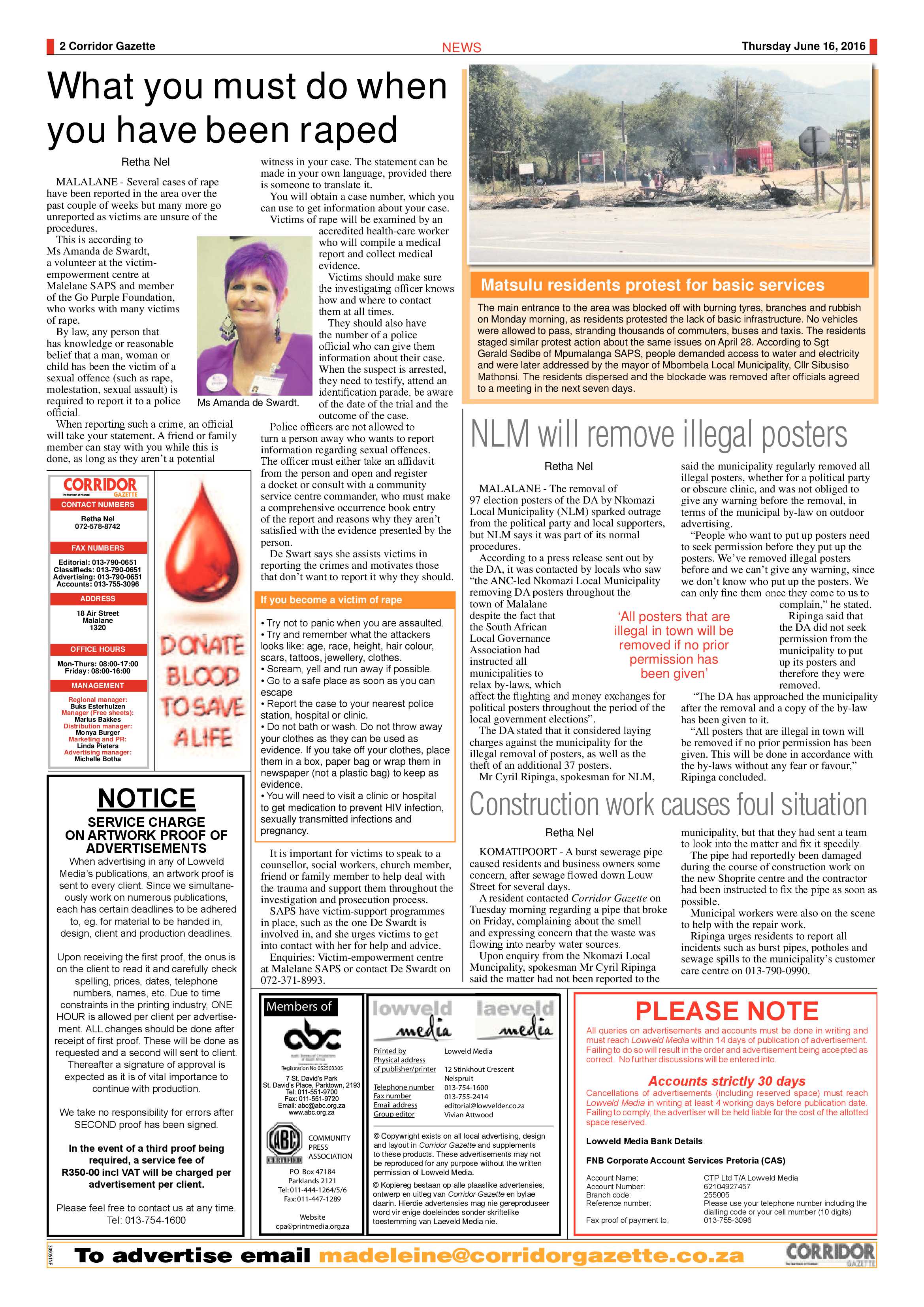 Corridor Gazette 15 June 2017 page 2