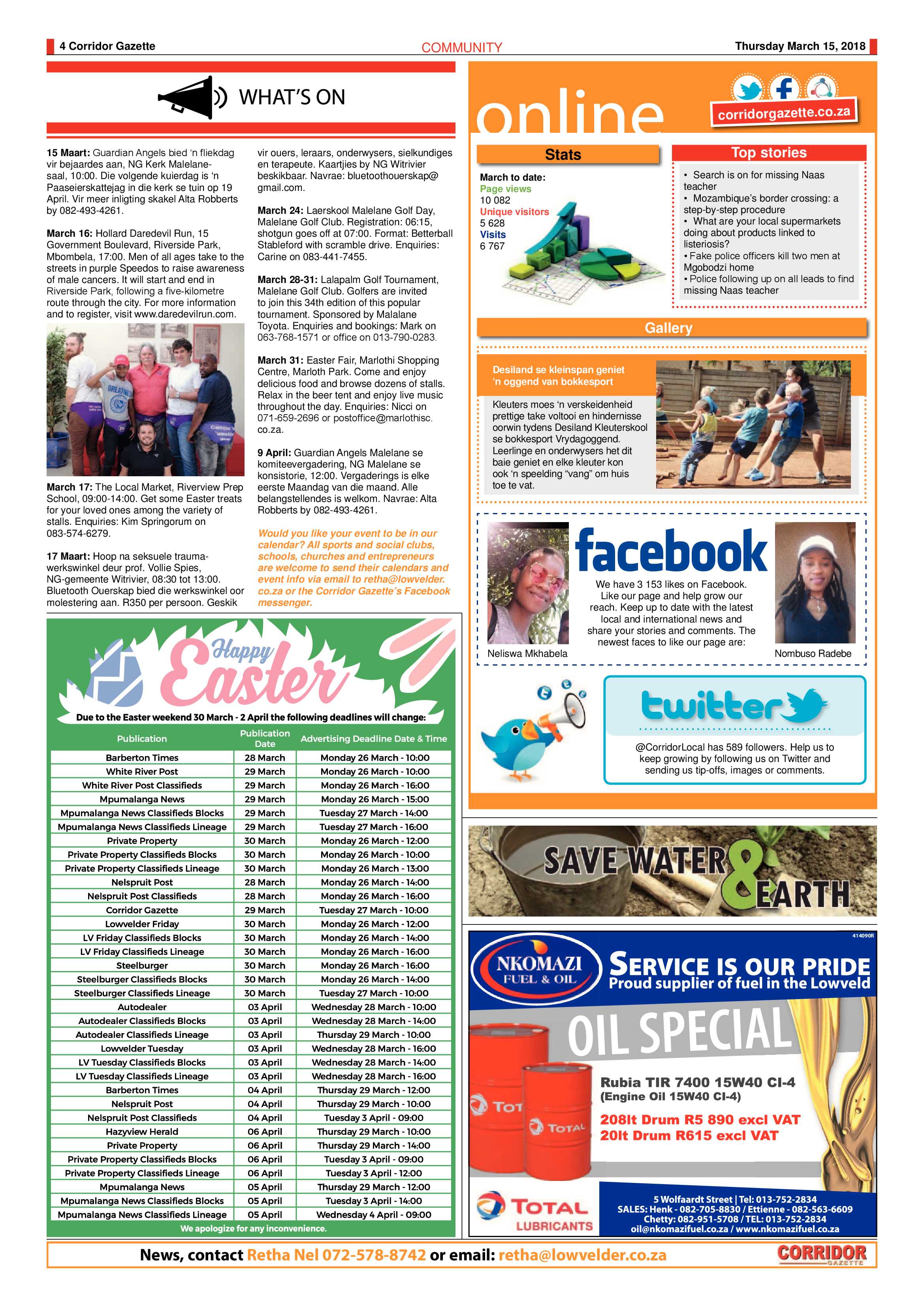 Corridor Gazette 15 March 2018 page 4