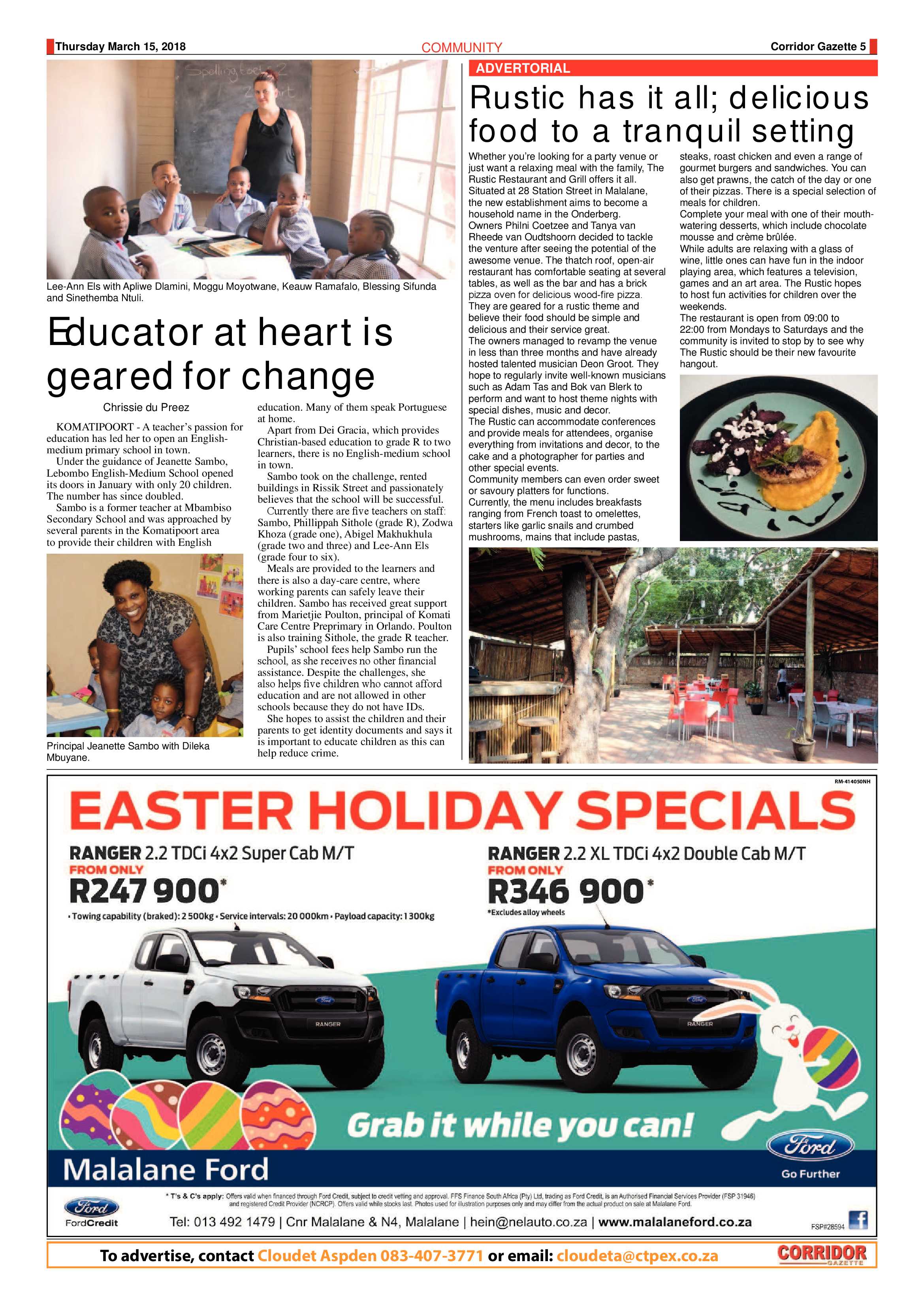 Corridor Gazette 15 March 2018 page 5