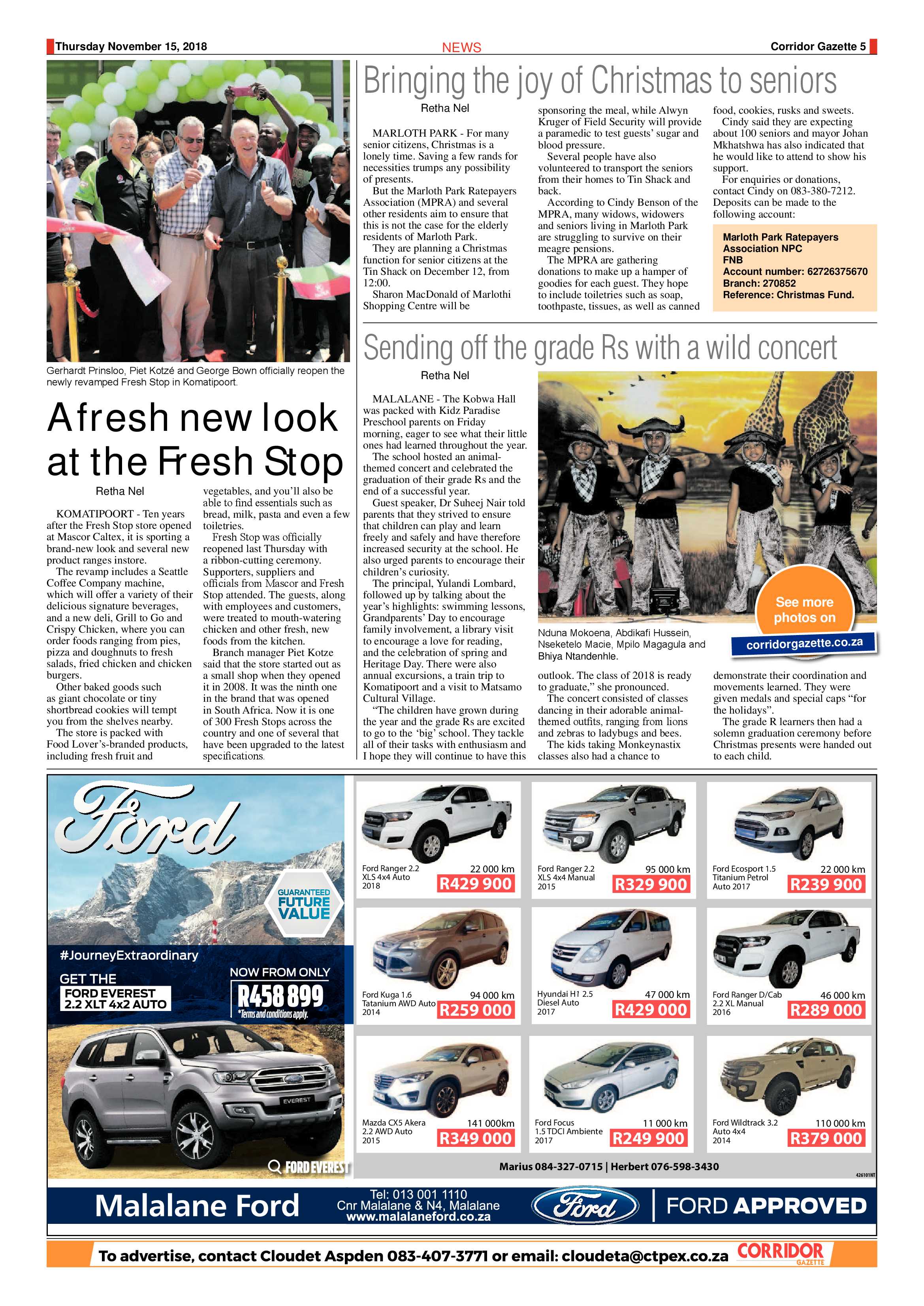 Corridor Gazette 15 November 2018 page 5