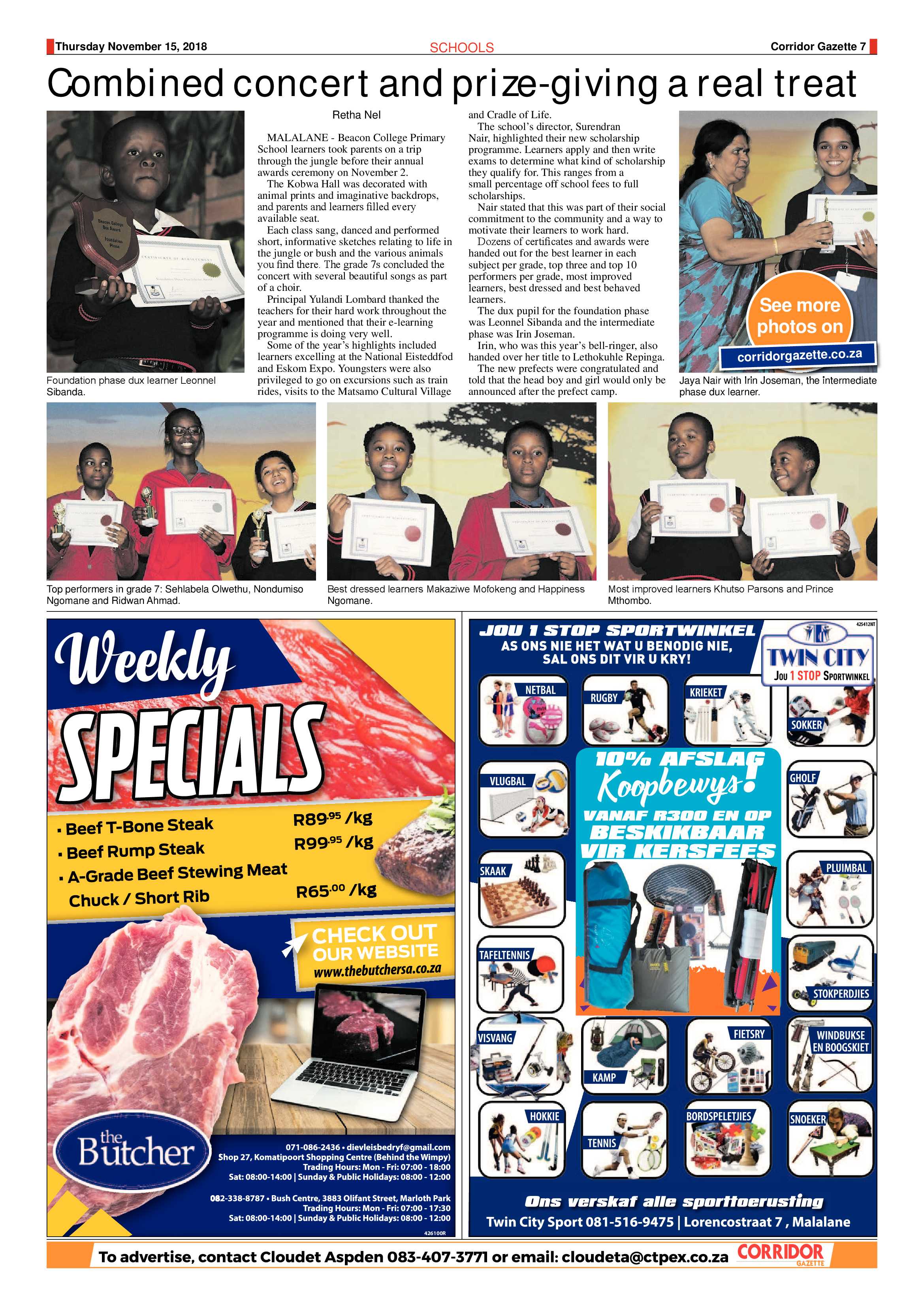 Corridor Gazette 15 November 2018 page 7