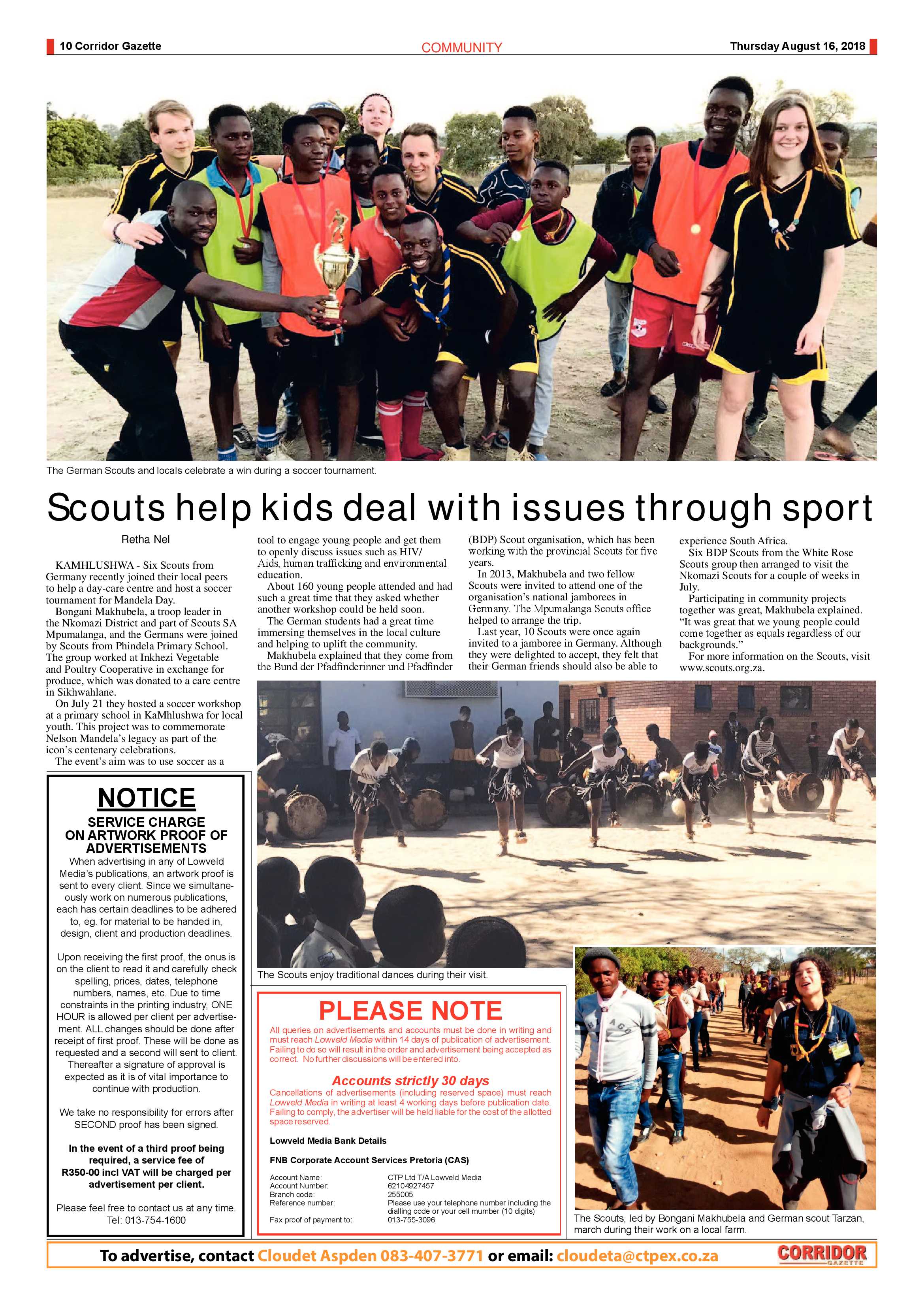Corridor Gazette 16 August 2018 page 10