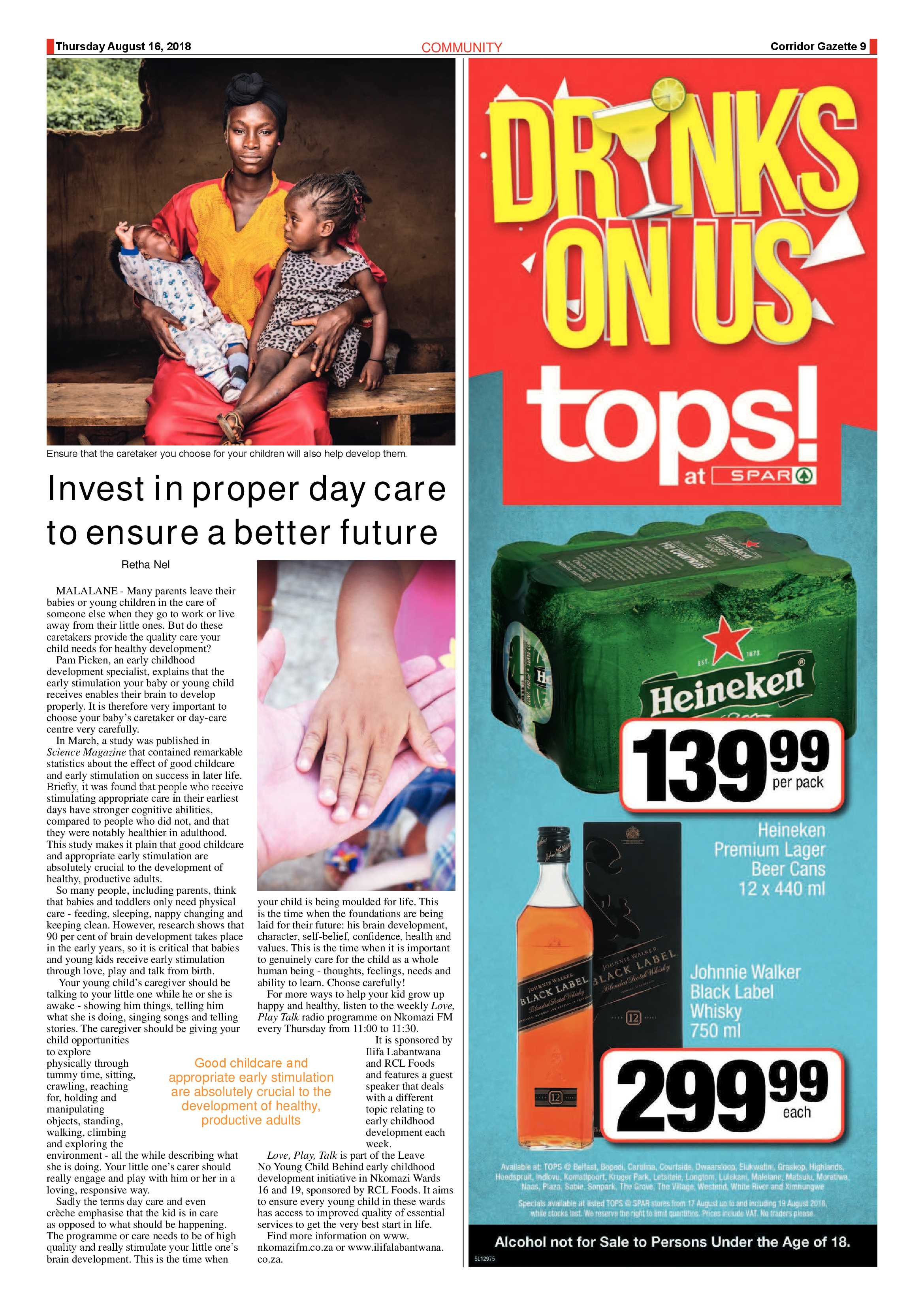 Corridor Gazette 16 August 2018 page 9