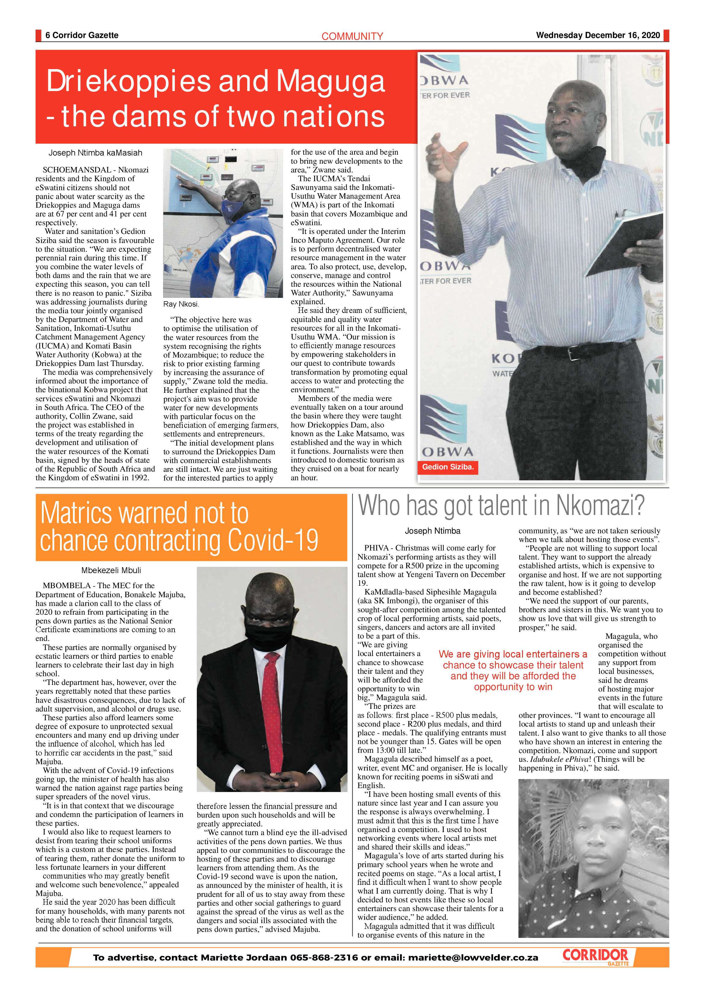 Corridor Gazette 16 December 2020 page 6