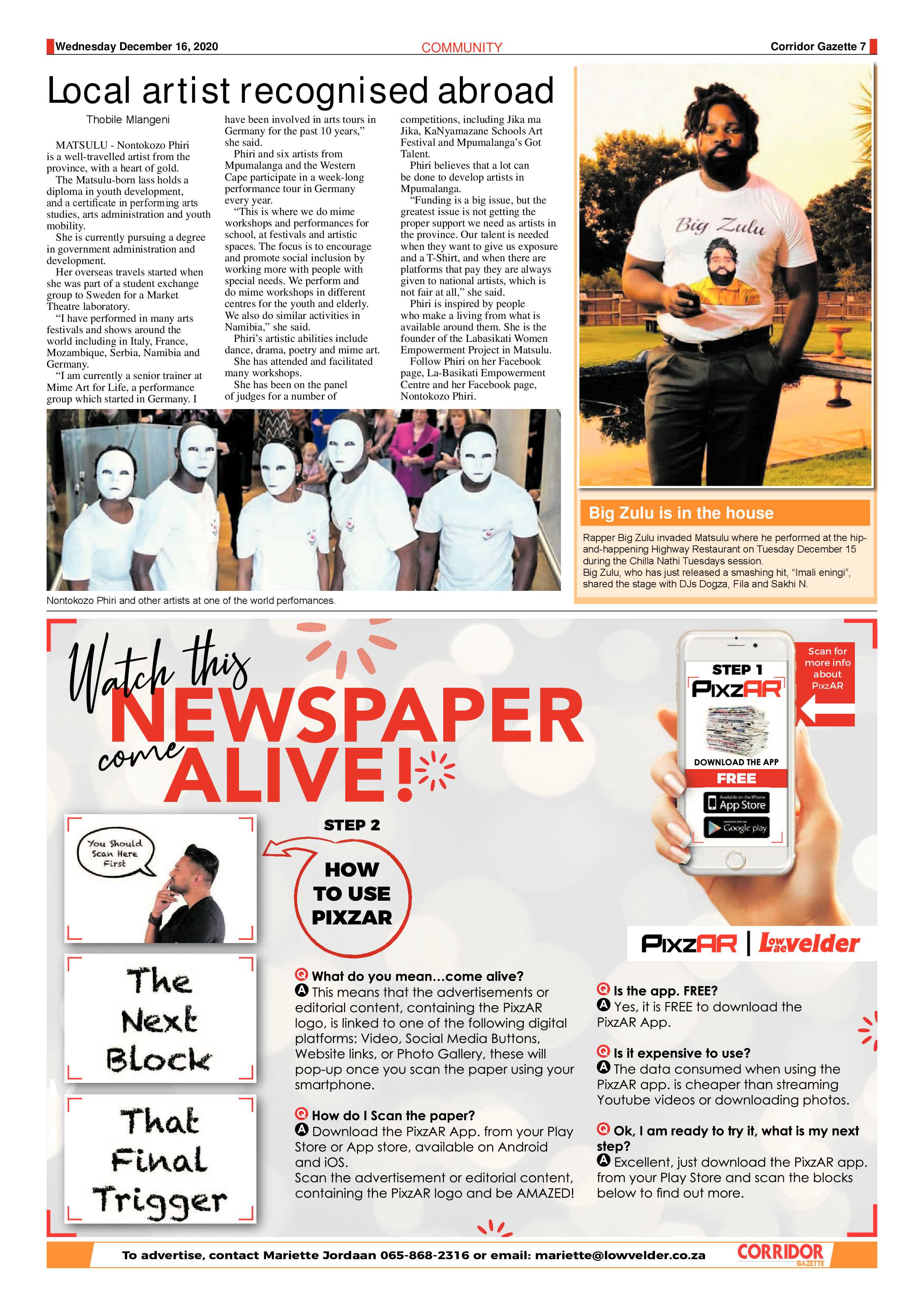 Corridor Gazette 16 December 2020 page 7