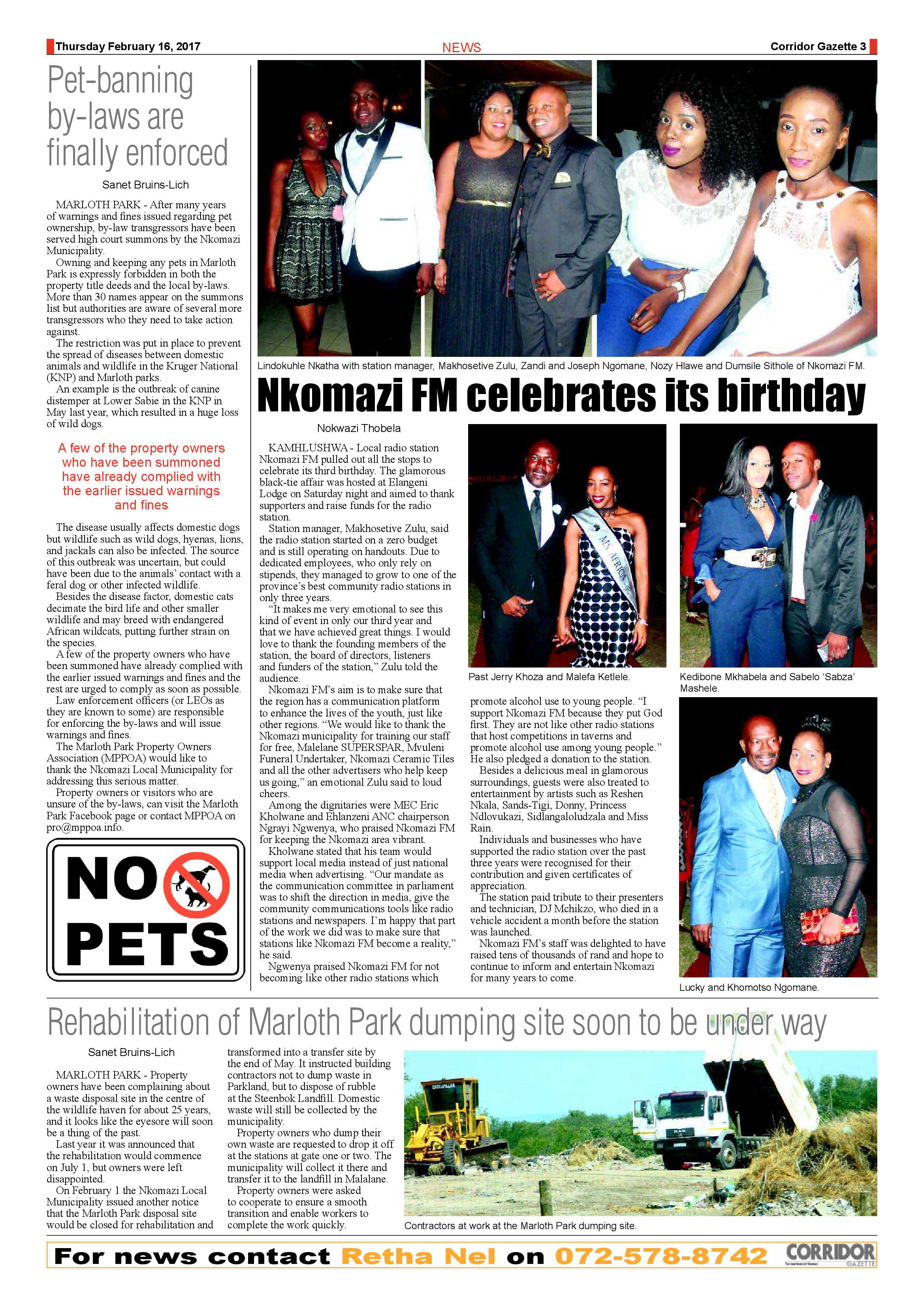 Corridor Gazette 16 February 2017 page 3