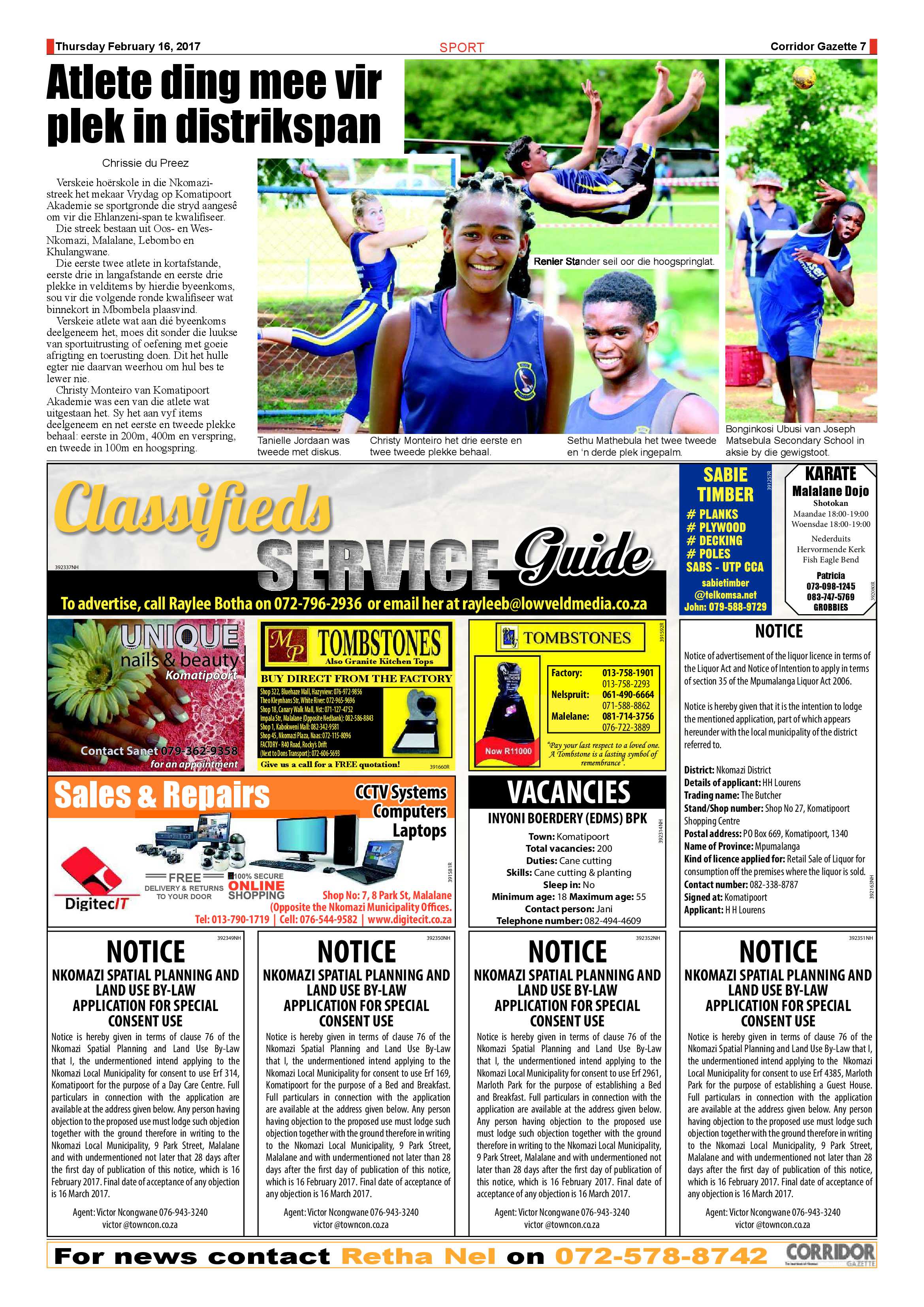 Corridor Gazette 16 February 2017 page 7