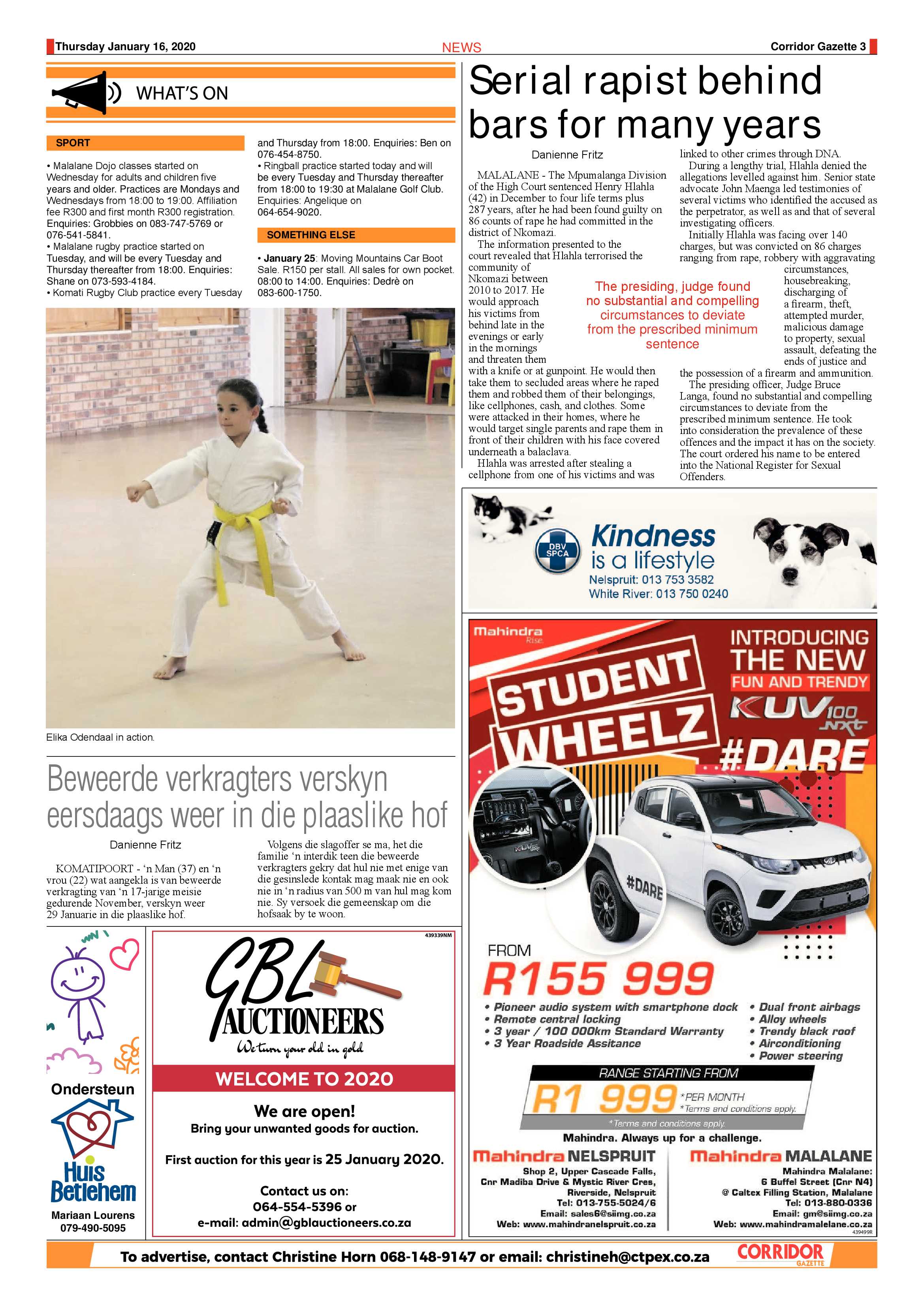 Corridor gazette 16 January 2020 page 3