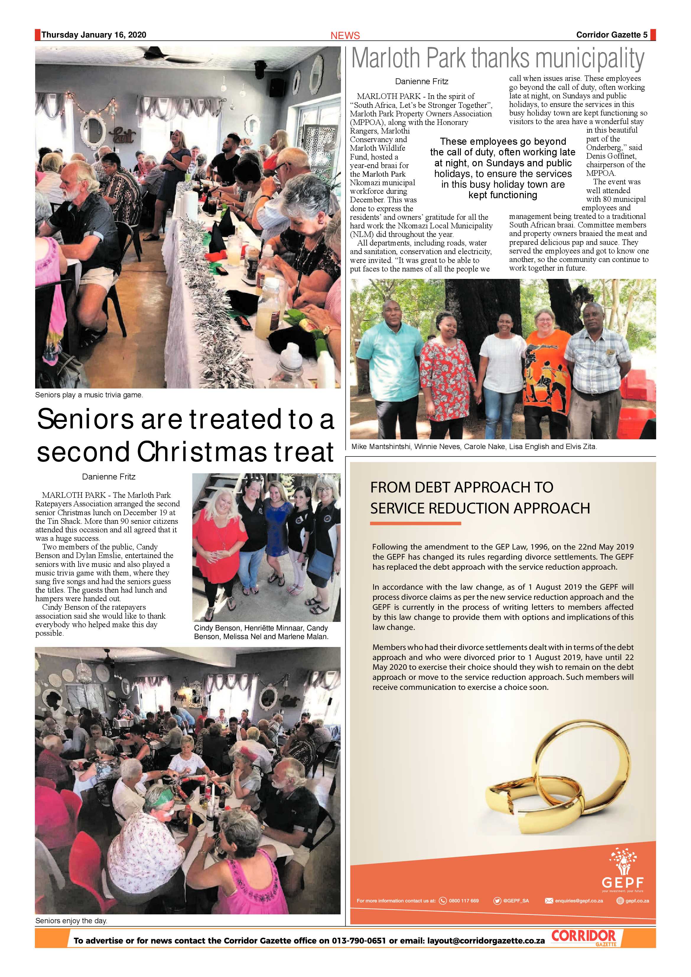 Corridor gazette 16 January 2020 page 5