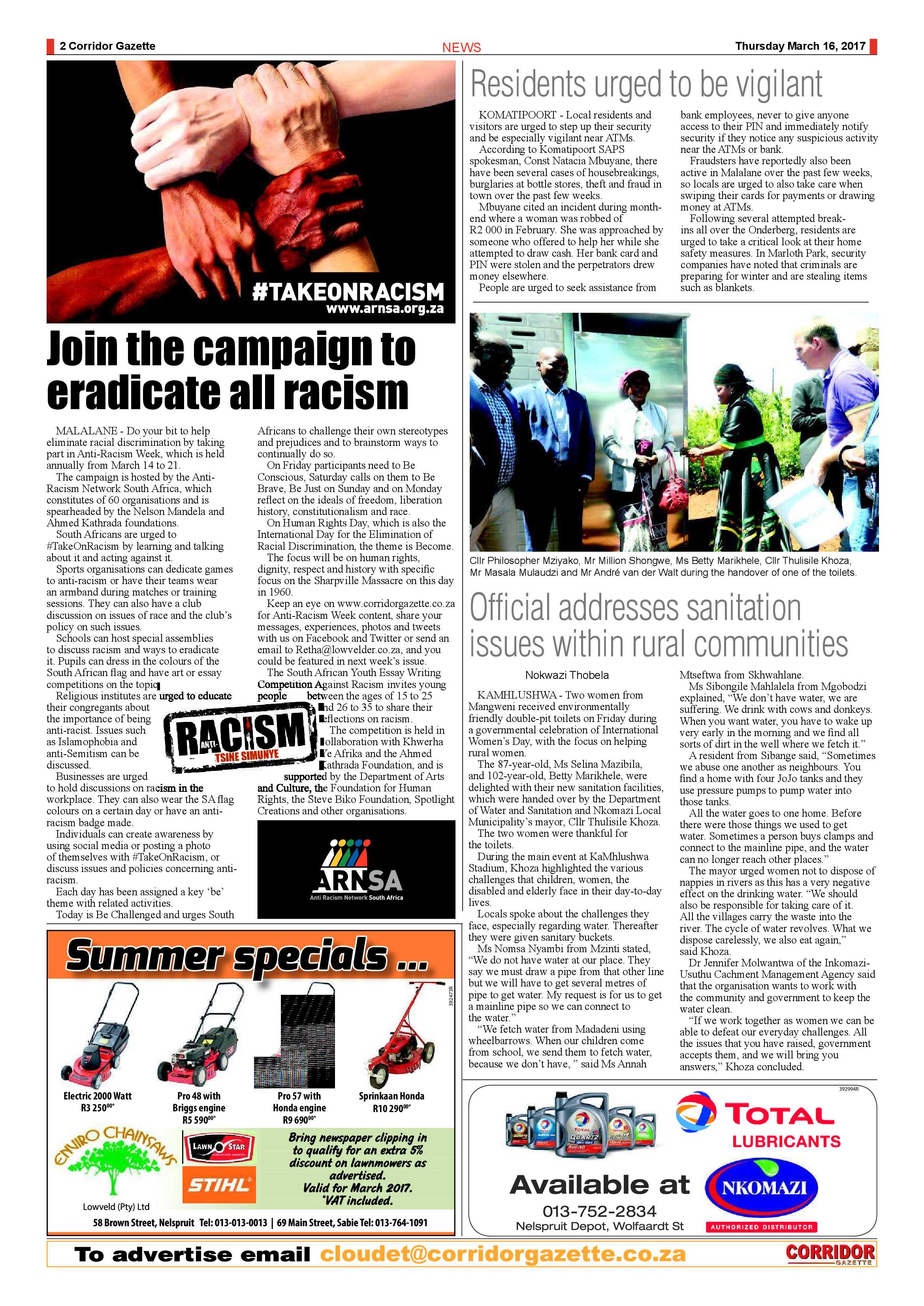 Corridor Gazette 16 March 2017 page 2