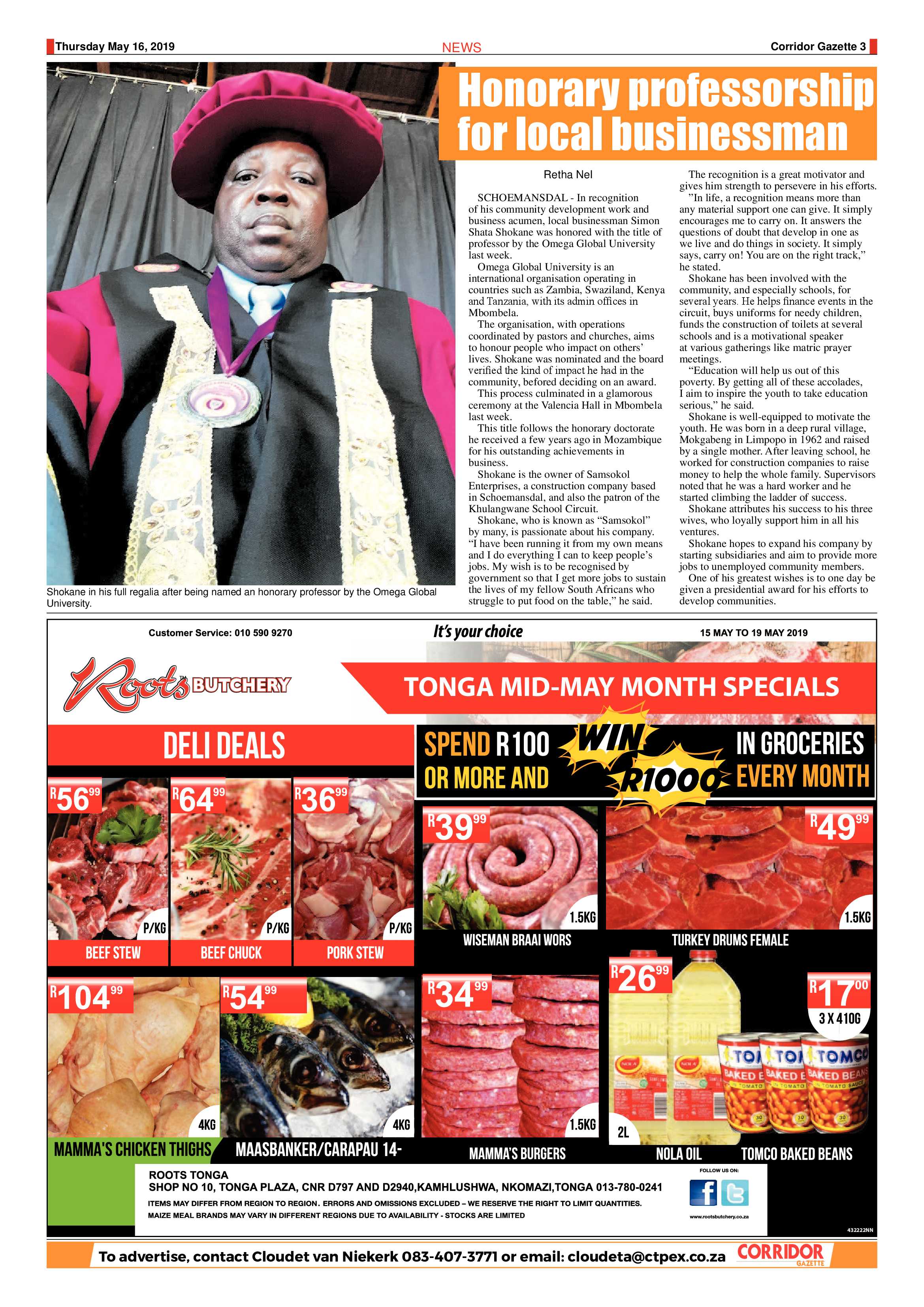 Corridor Gazette 16 May 2019 page 3